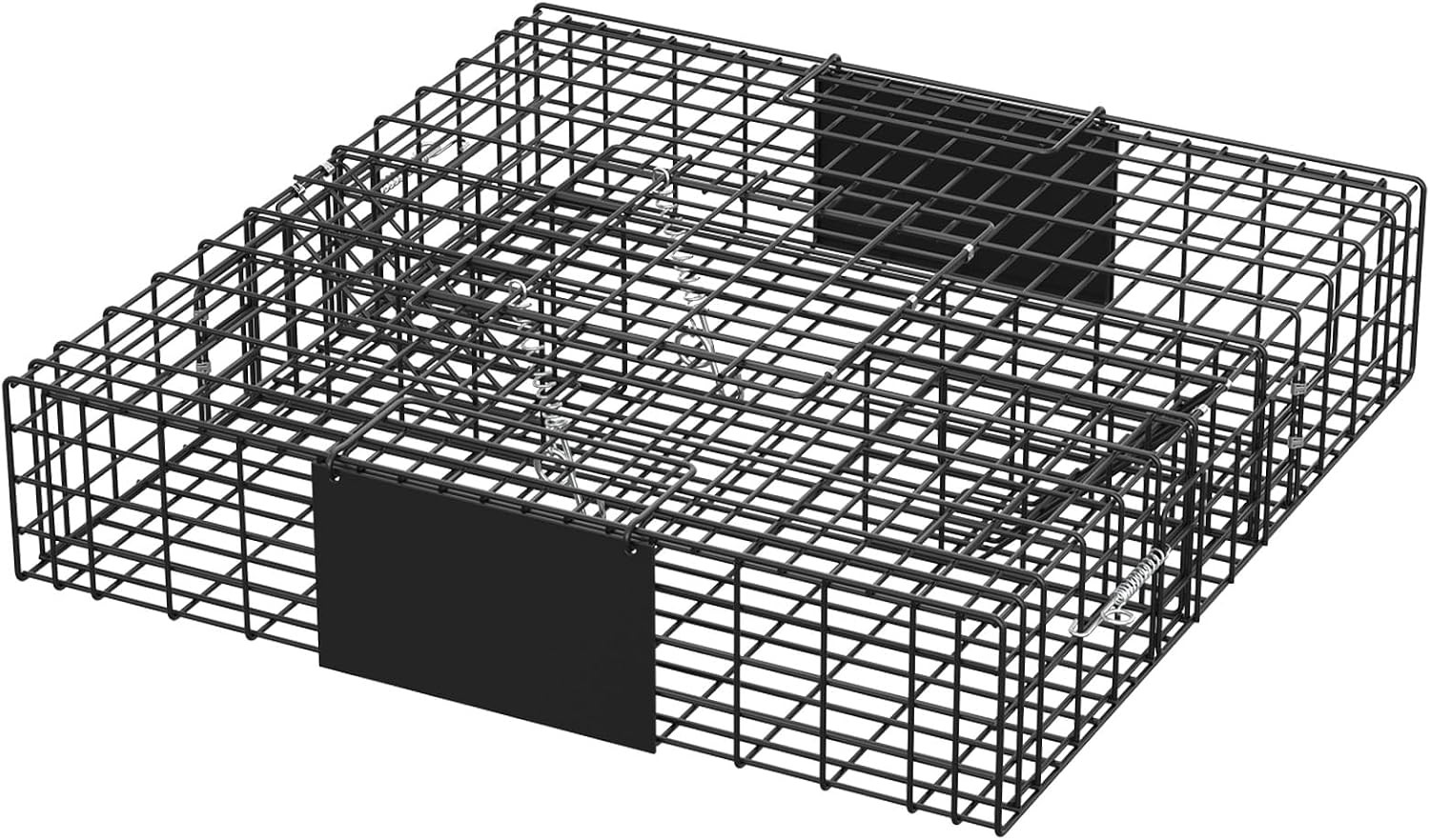 24inch Squirrelinator Squirrel Chipmunk Live Animal 2 Door Metal Trap Cage Black