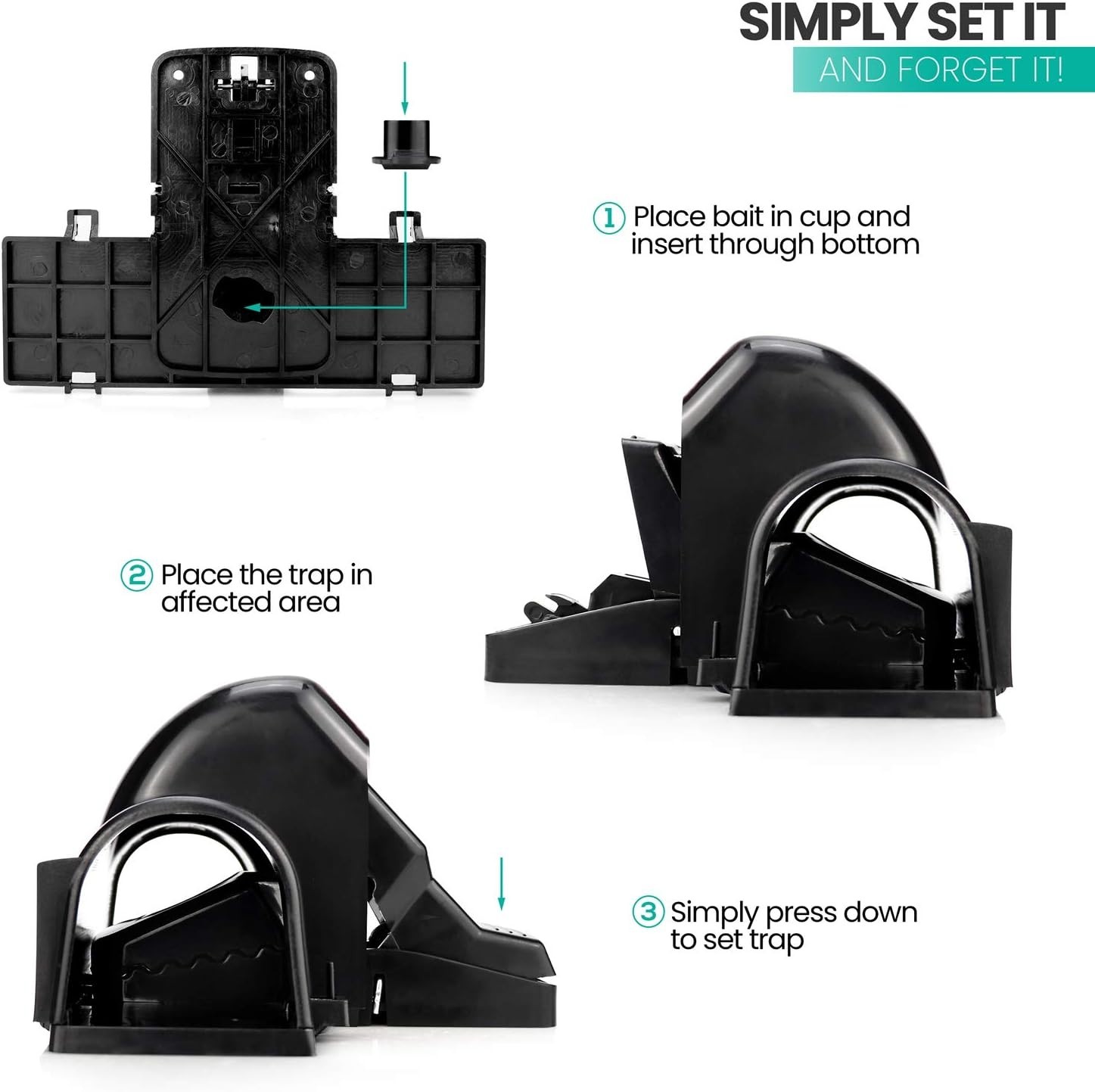 Pet-Safe & Child-Safe Rat Traps with Tunnel Design – 1 Pack for Instant Capture