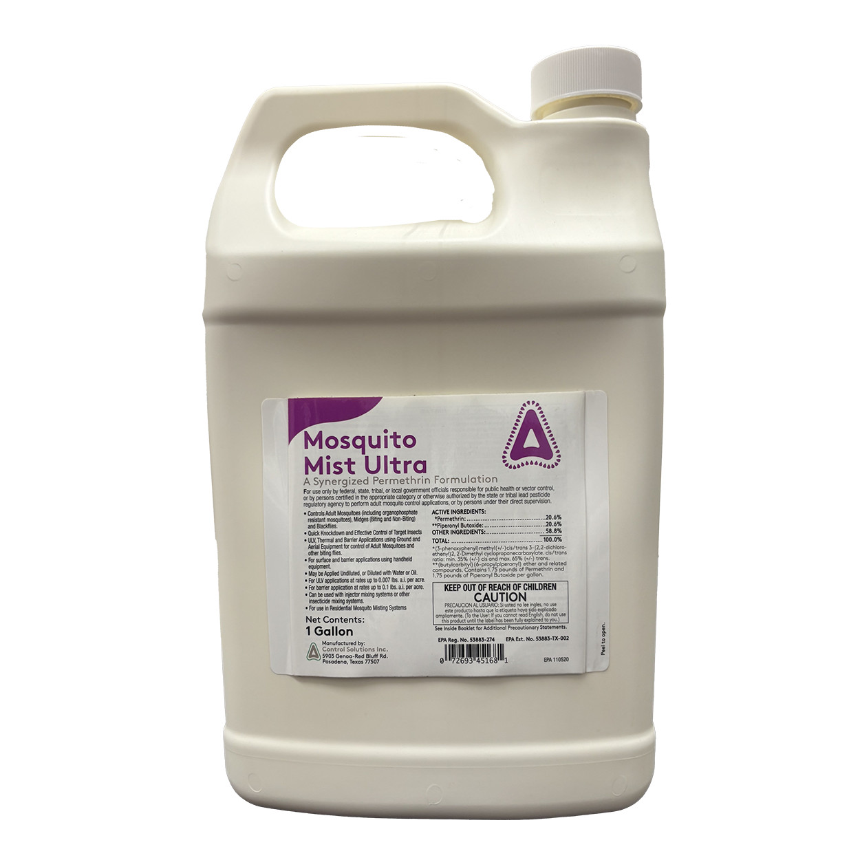 Mosquito Mist Ultra – 128 fl oz Bottle by Control Solutions