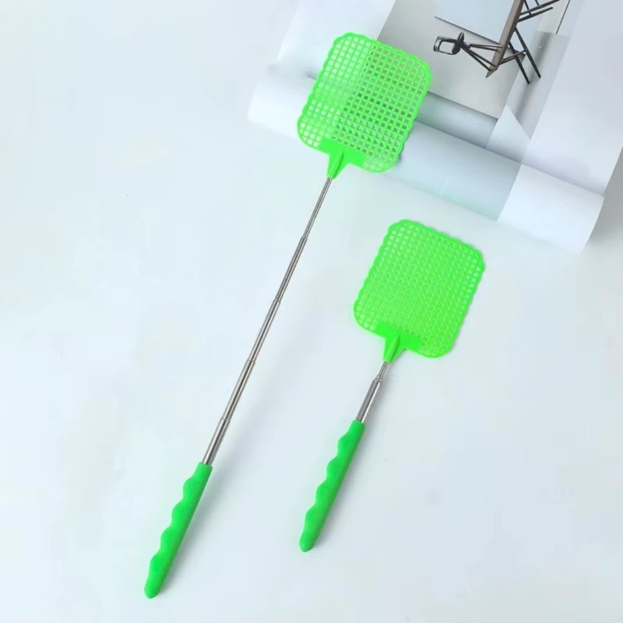2 Pack Retractable Fly Swatter Extendable Mosquito Bug Insect Swatter Heavy Duty