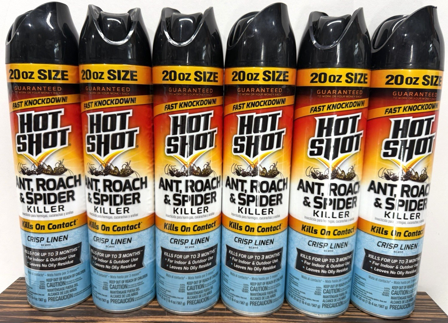 (6) Hot Shot Ant, Roach & Spider Killer 20 -fl oz Aerosol Insect killer