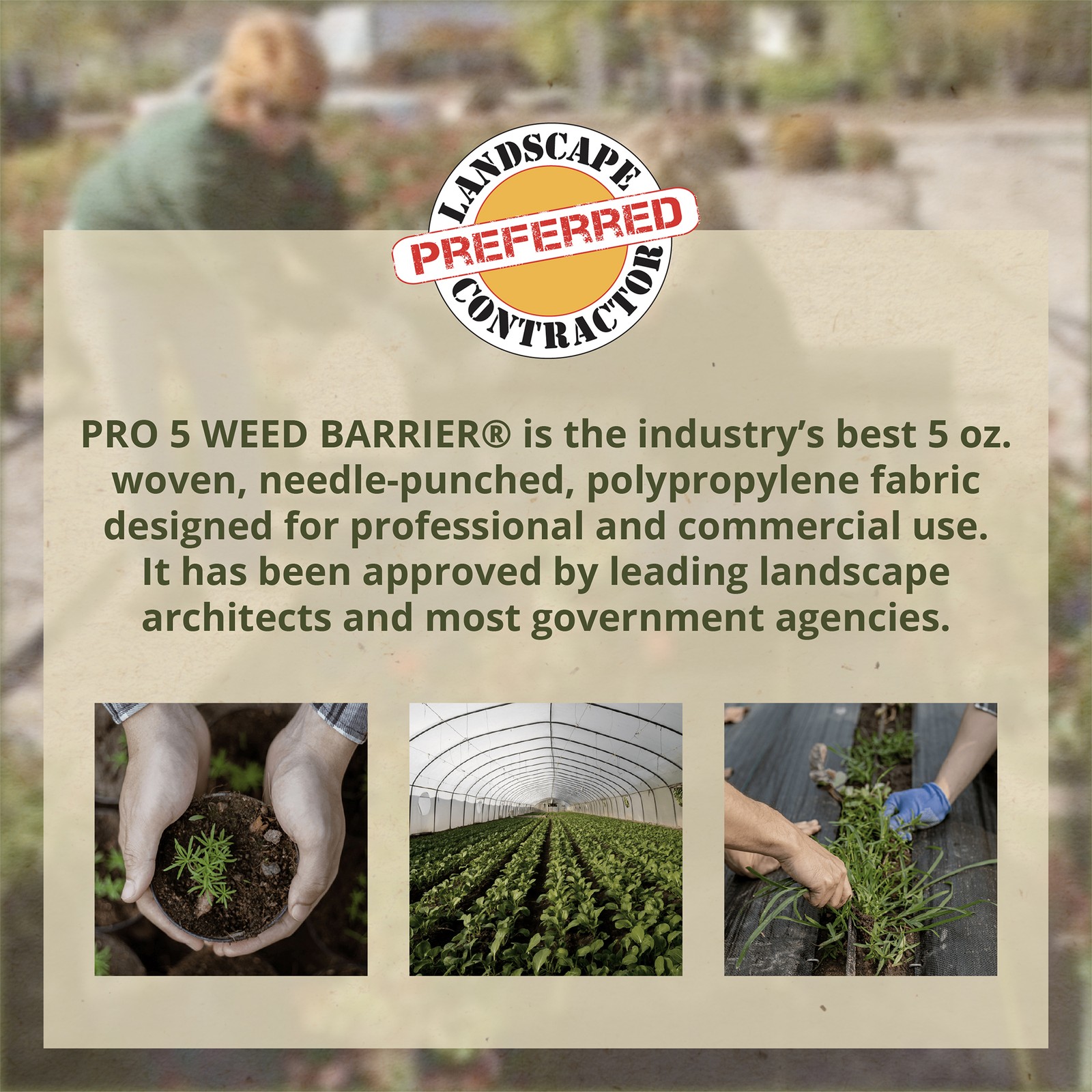 DeWitt P4 4×250 5 Oz. Pro 5 Commercial Landscape Weed Barrier Fabric (Open Box)