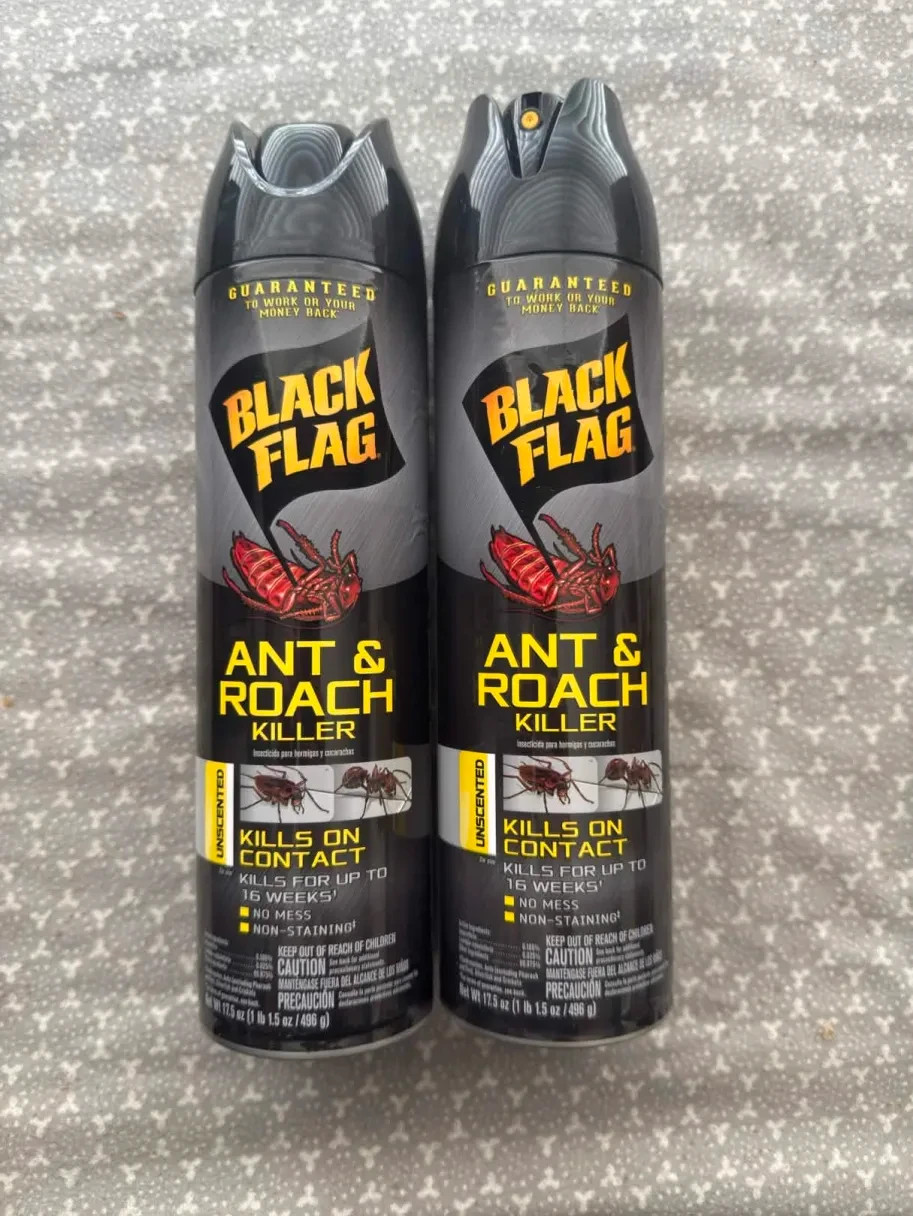 2 Pack – Black Flag Ant and Roach Killer Aerosol Spray 17.5 oz Each