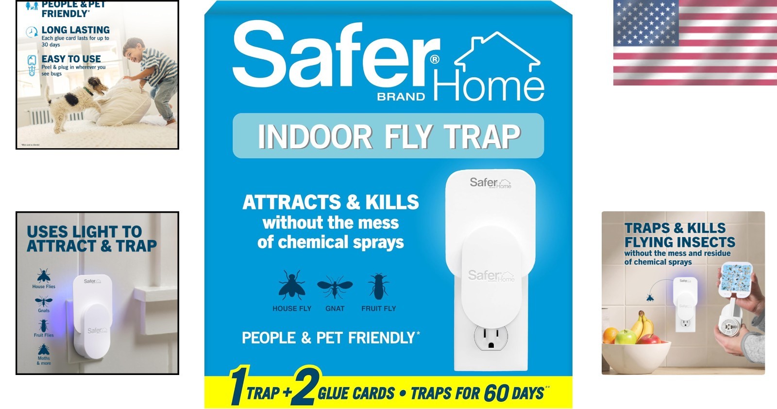 Effective Indoor Plug-In Fly Trap SH502 – 24/7 Protection with Discreet Design