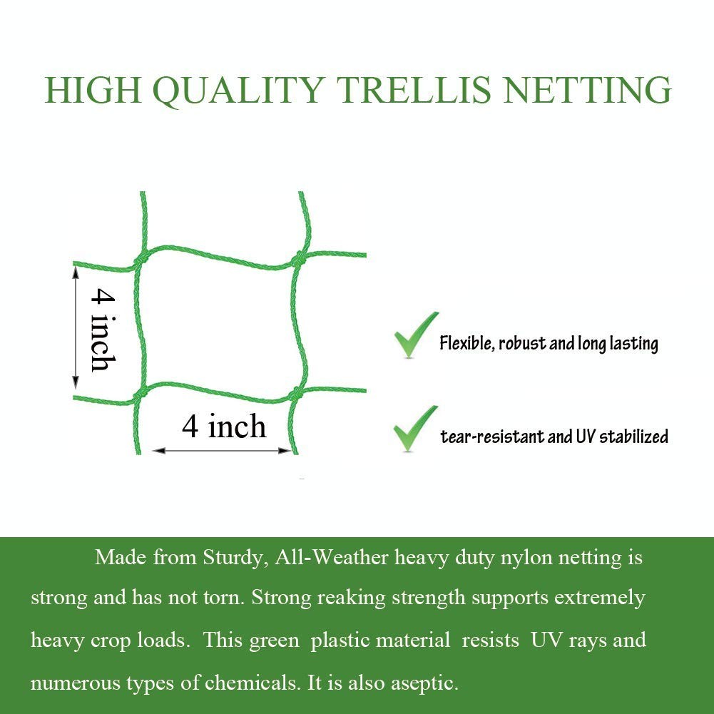 1 PCS Garden Trellis Netting Climbing Plants 24.6×6.6 Ft Vine Tomato Support