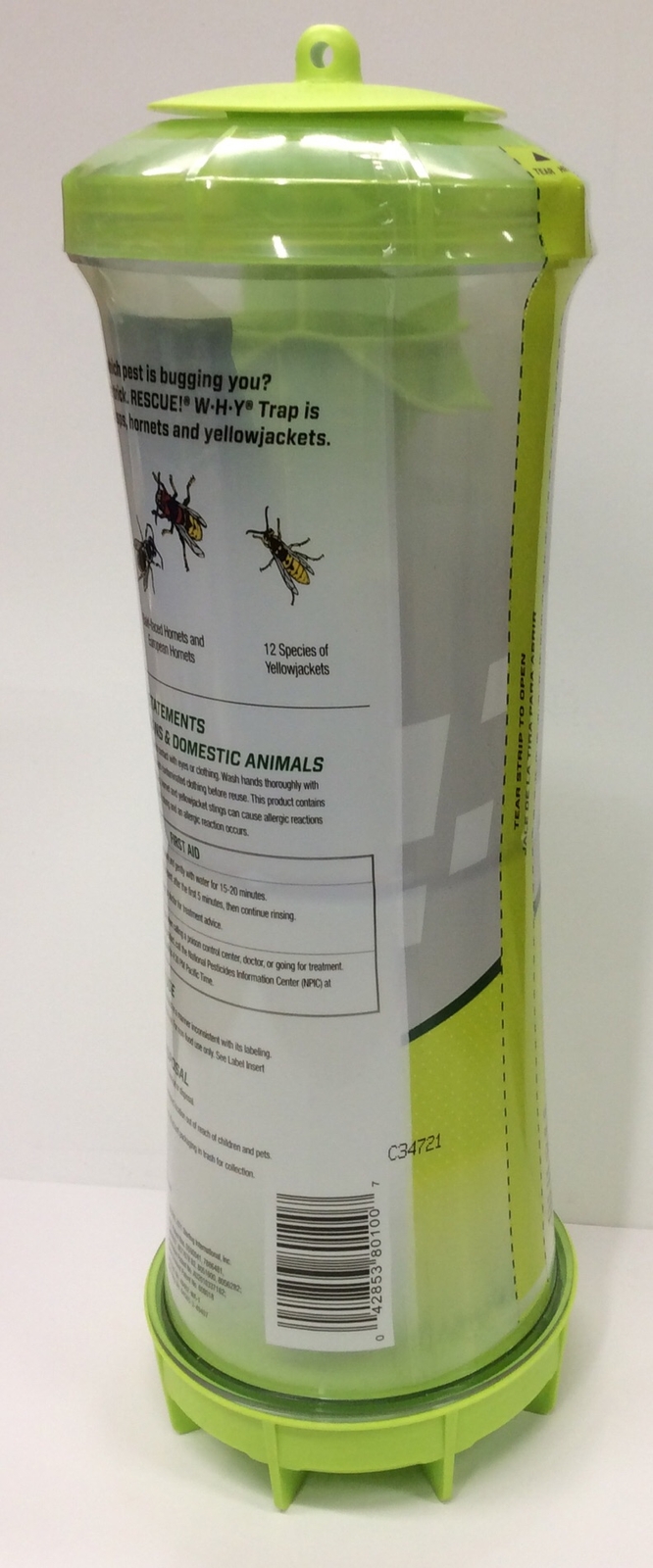 Wasp Hornet Yellowjacket Trap RESCUE W-H-Y WHYTR Reusable Pest Control Hardware