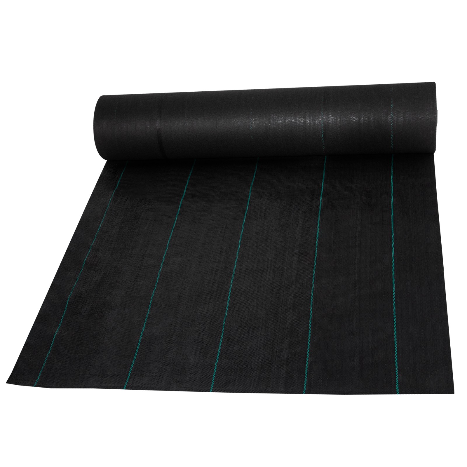 VEVOR 3′ x 300′ Woven Weed Barrier Landscape Fabric Ground Cover Black 5.8oz