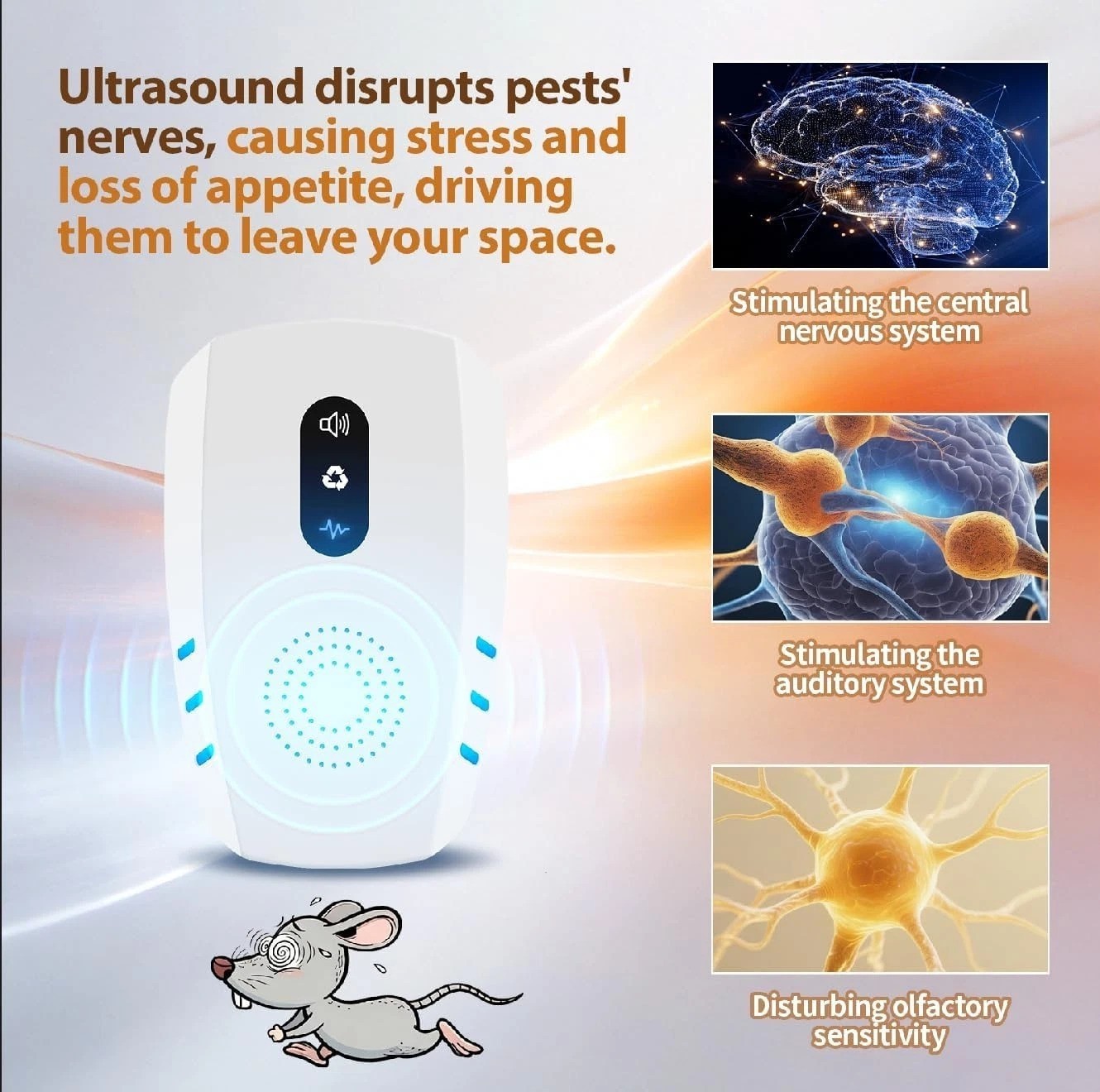 2026 Upgraded Ultrasonic Indoor Pest Repeller, 3-Mode Pest Control, 6 Pack | …