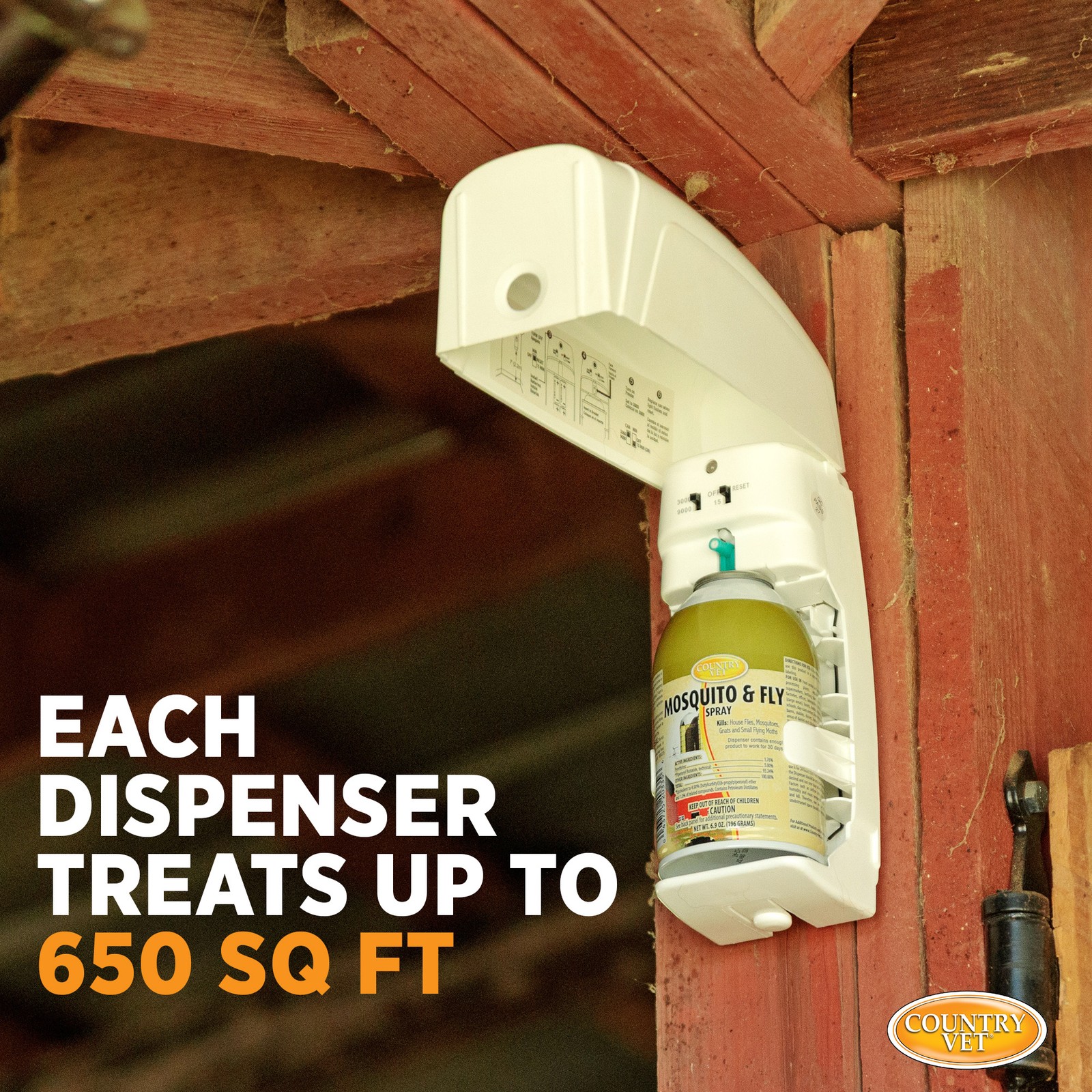 Country Vet Metered Mosquito and Fly Spray 6.4 oz cans 342033CVA
