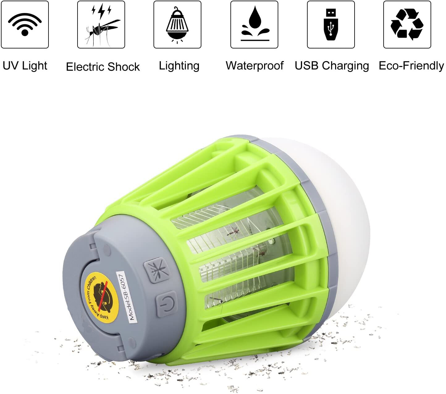 Electric Bug Zapper Outdoor Mosquito Insect Killer Lamp Fly Trap Camping Lantern