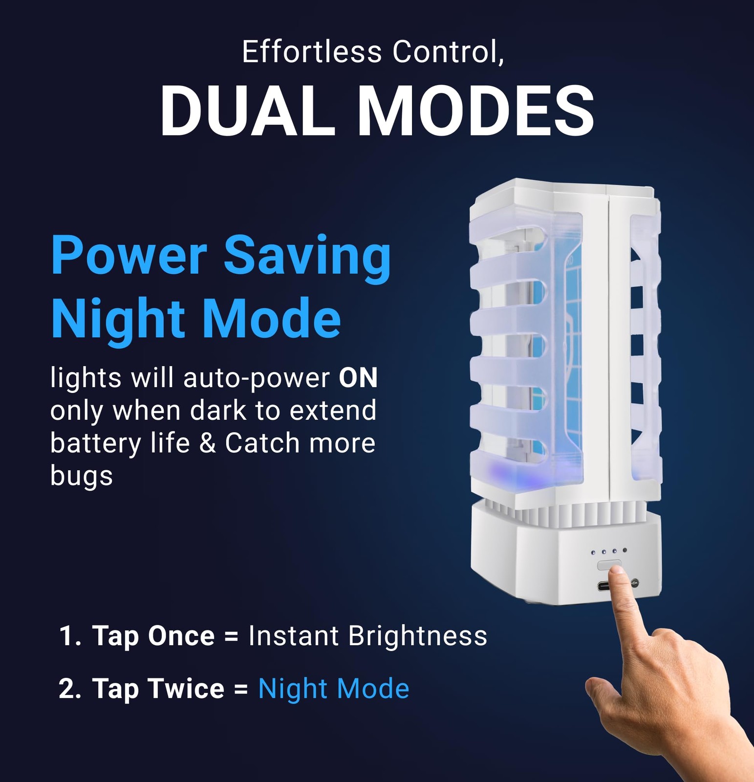 Modern-X Glowguard Cordless Flying Insect Trap Catches Fruit Flies Indoor Gnat