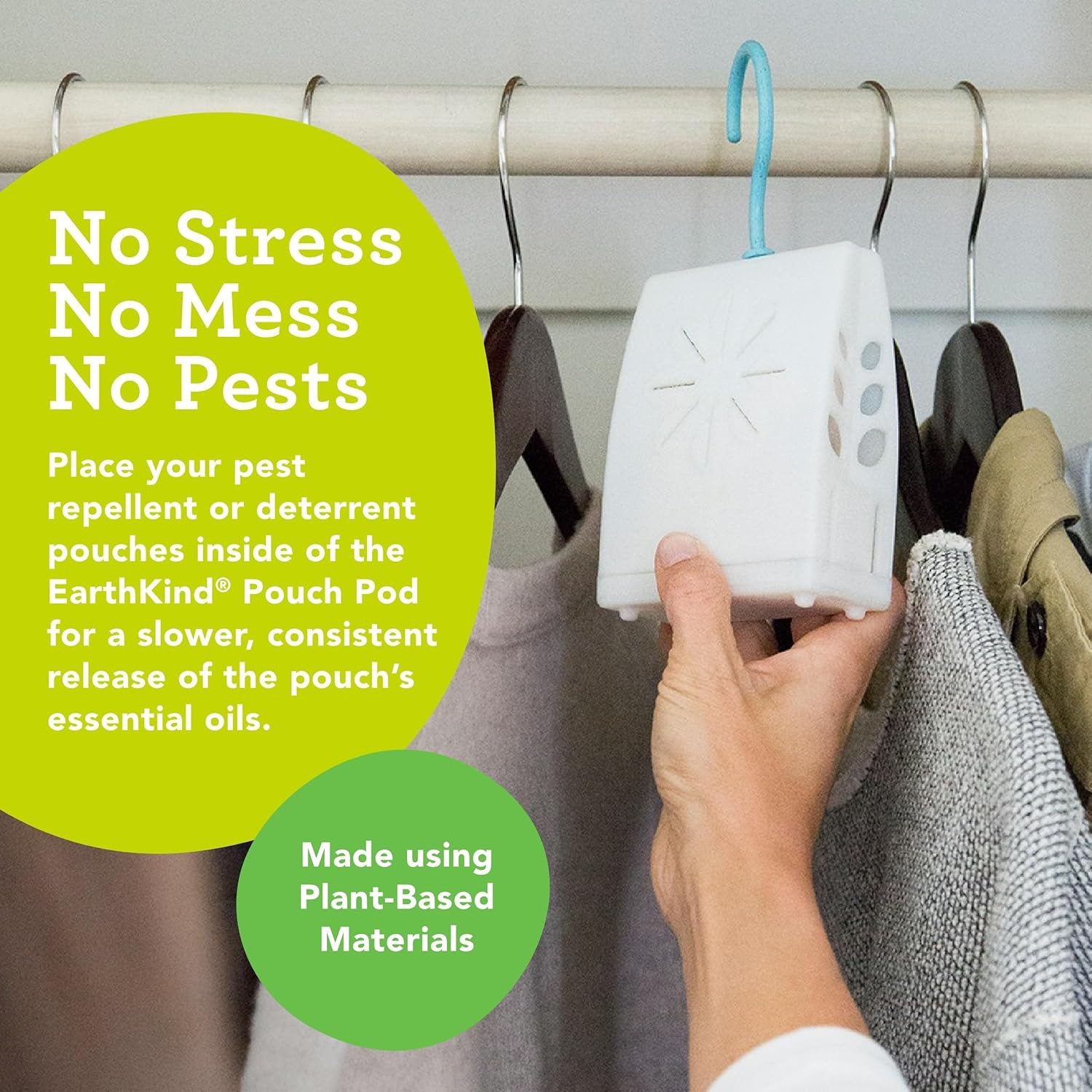 Earthkind Pouch Pod – Protective Pouch Holder for Stay Away Pest Repellent Pouch