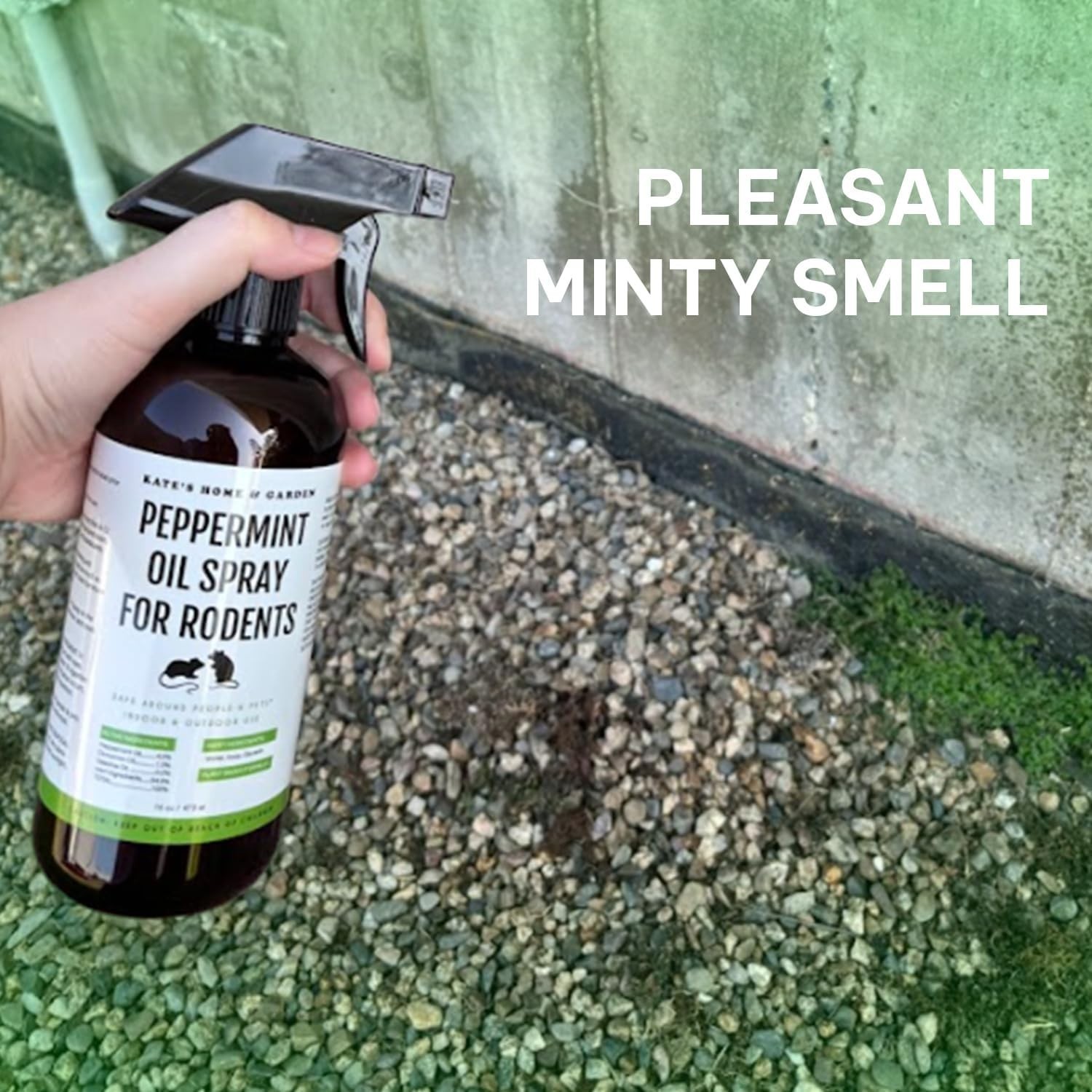 Peppermint Oil Spray, for Rodents Mice Raccoon Bat and, Squirrels Rodent Repelle