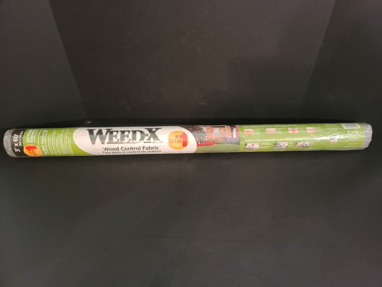NEW SEALED Weed-X 20 Year 3′ x 60′ Landscape Fabric