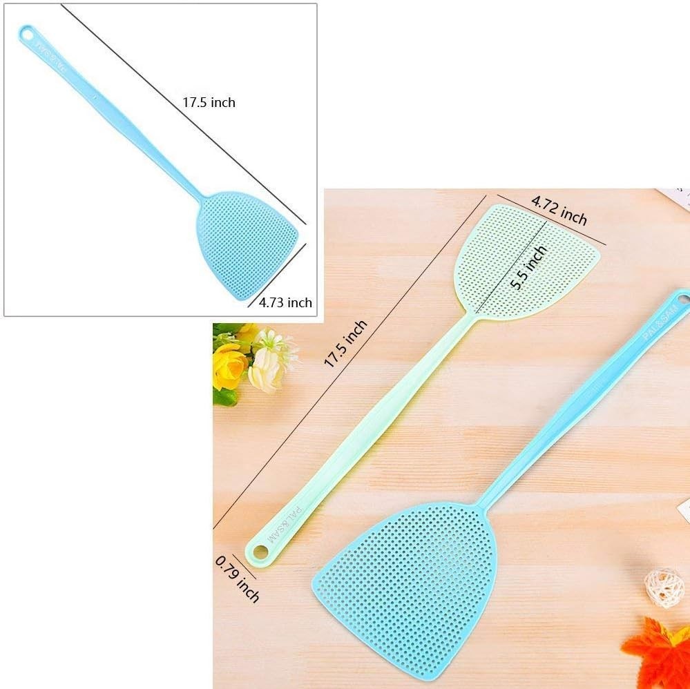 Fly Swatter, Strong Flexible Manual Swat Set Pest Control, Assorted Colors 3 …
