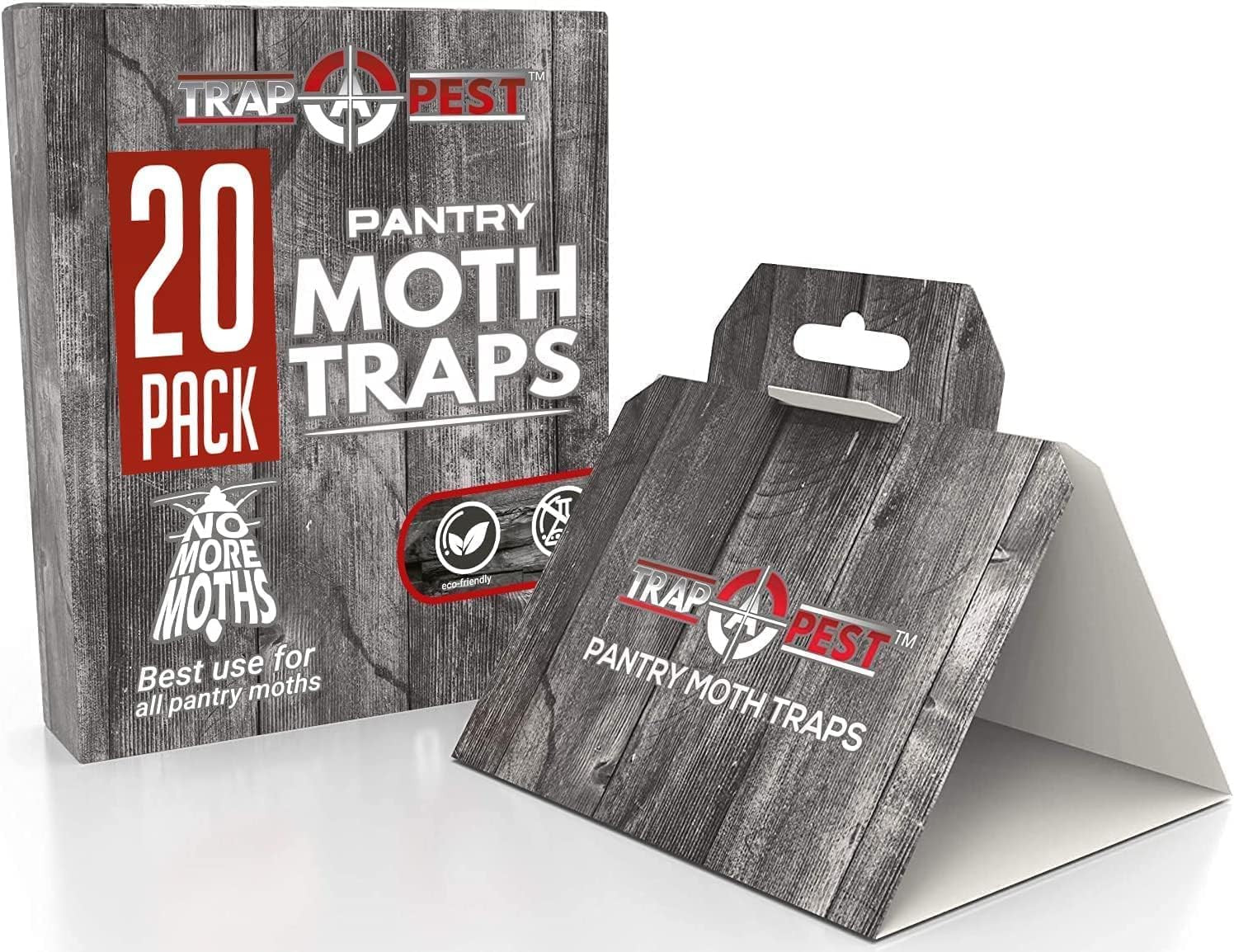 20 Pack Pantry Moth Traps – Safe and Effective for Food and Cupboard – Glue Trap
