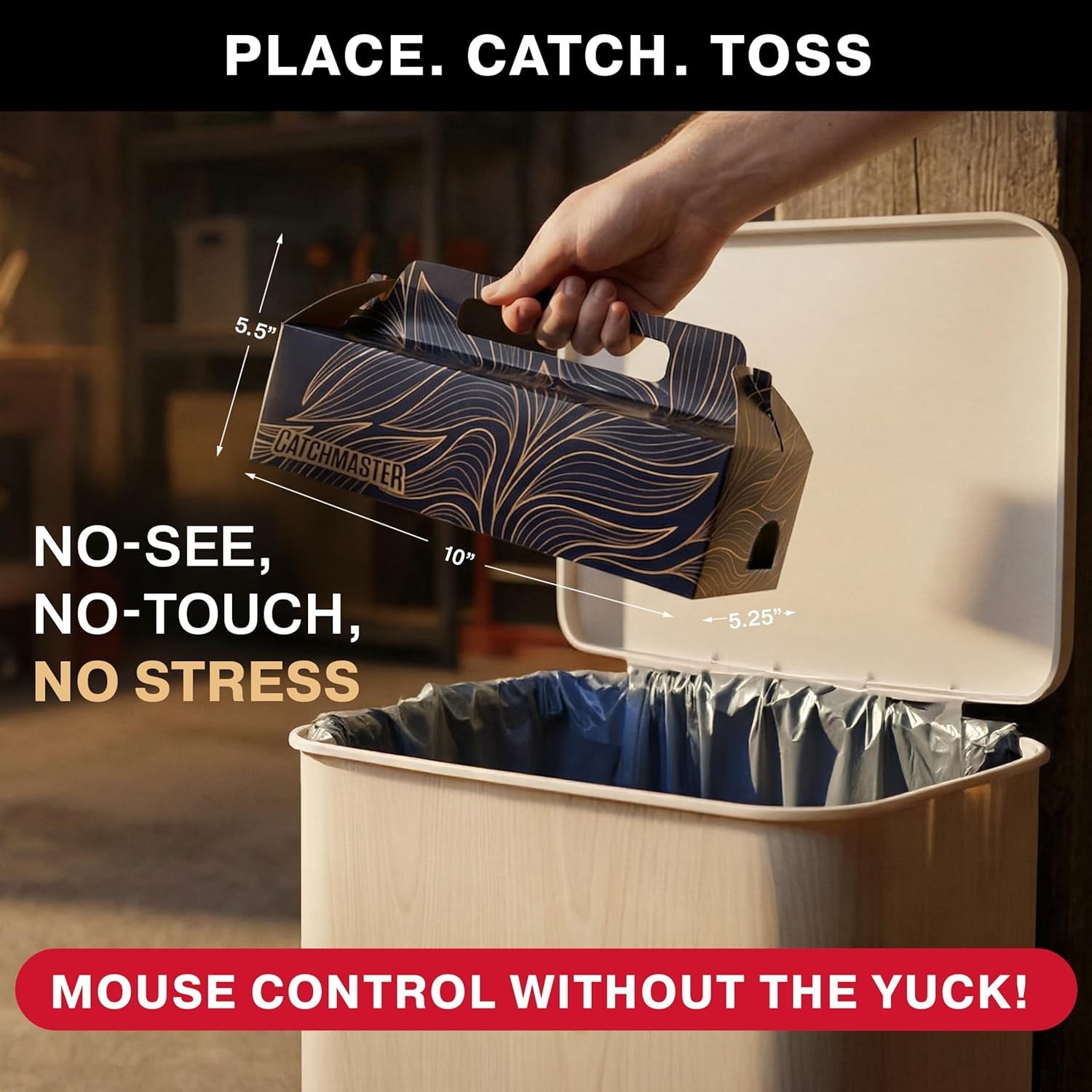 Child & Pet Safe Disposable Glue Traps – Hygienic Catch & Toss Design, 2 Count