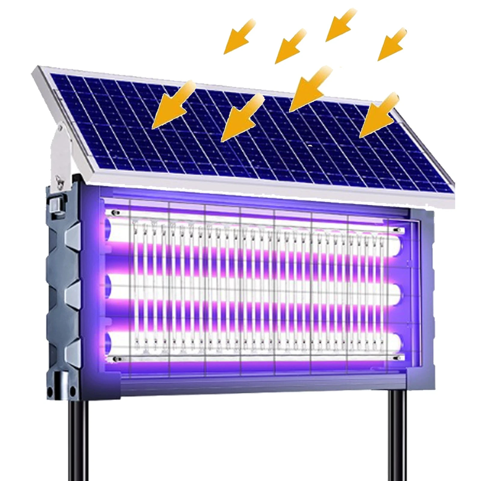 Solar Bug Zapper Outdoor, Wireless Portable Camping Mosquito Zapper 4500V For 35