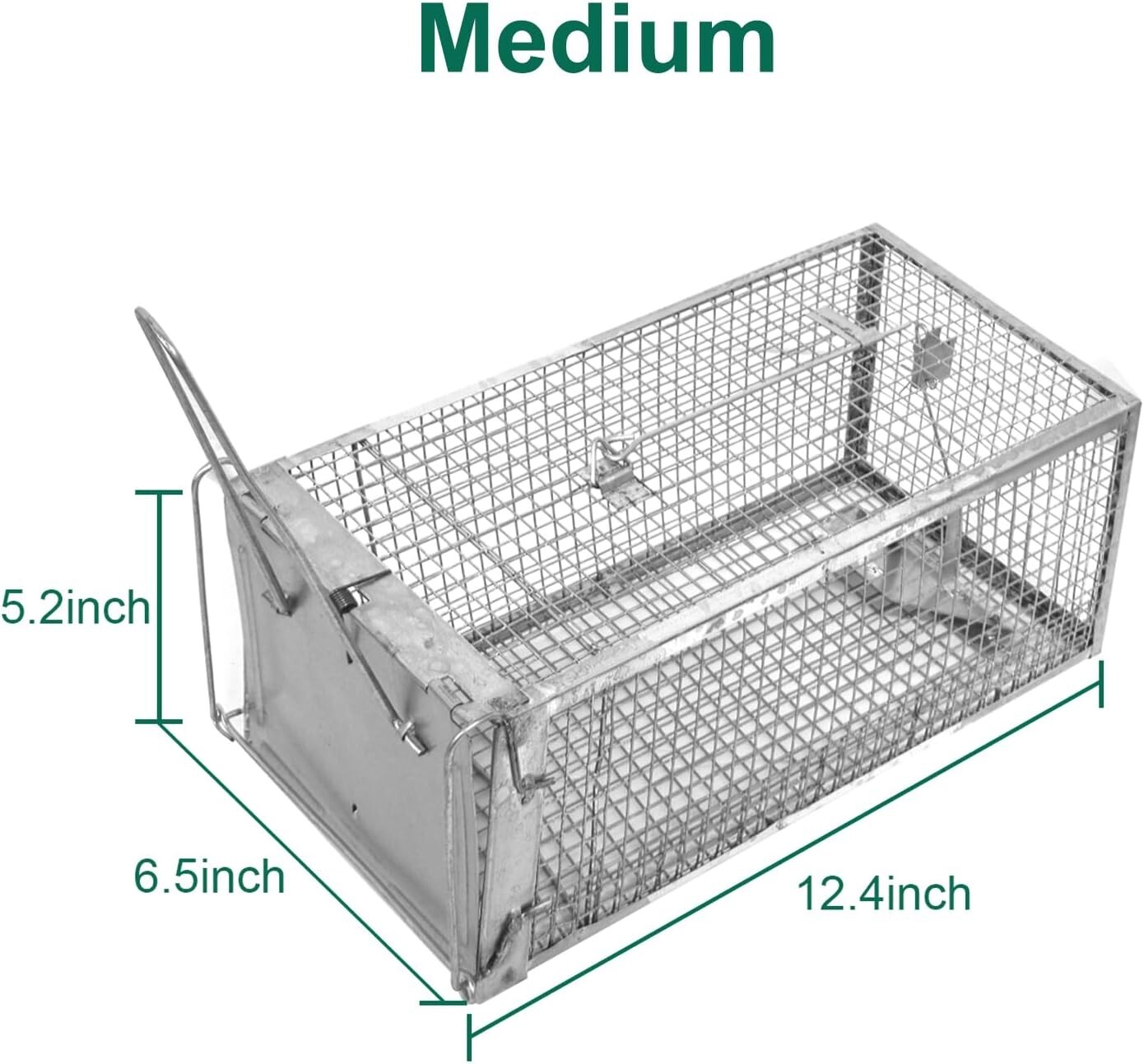 Medium Mouse Trap Rat Trap Rodent Trap Live Catch Cage Easy to Set Up and Reuse
