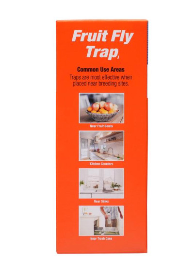 TERRO (T2502B) Indoor Fruit Fly Traps! 2 Traps in Each Pack (6 total packs!)