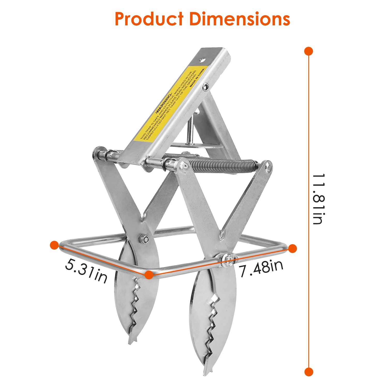 4Pack Mole Trap Scissor Trap Reusable Mole Trap Killer Catcher for Lawn Graden