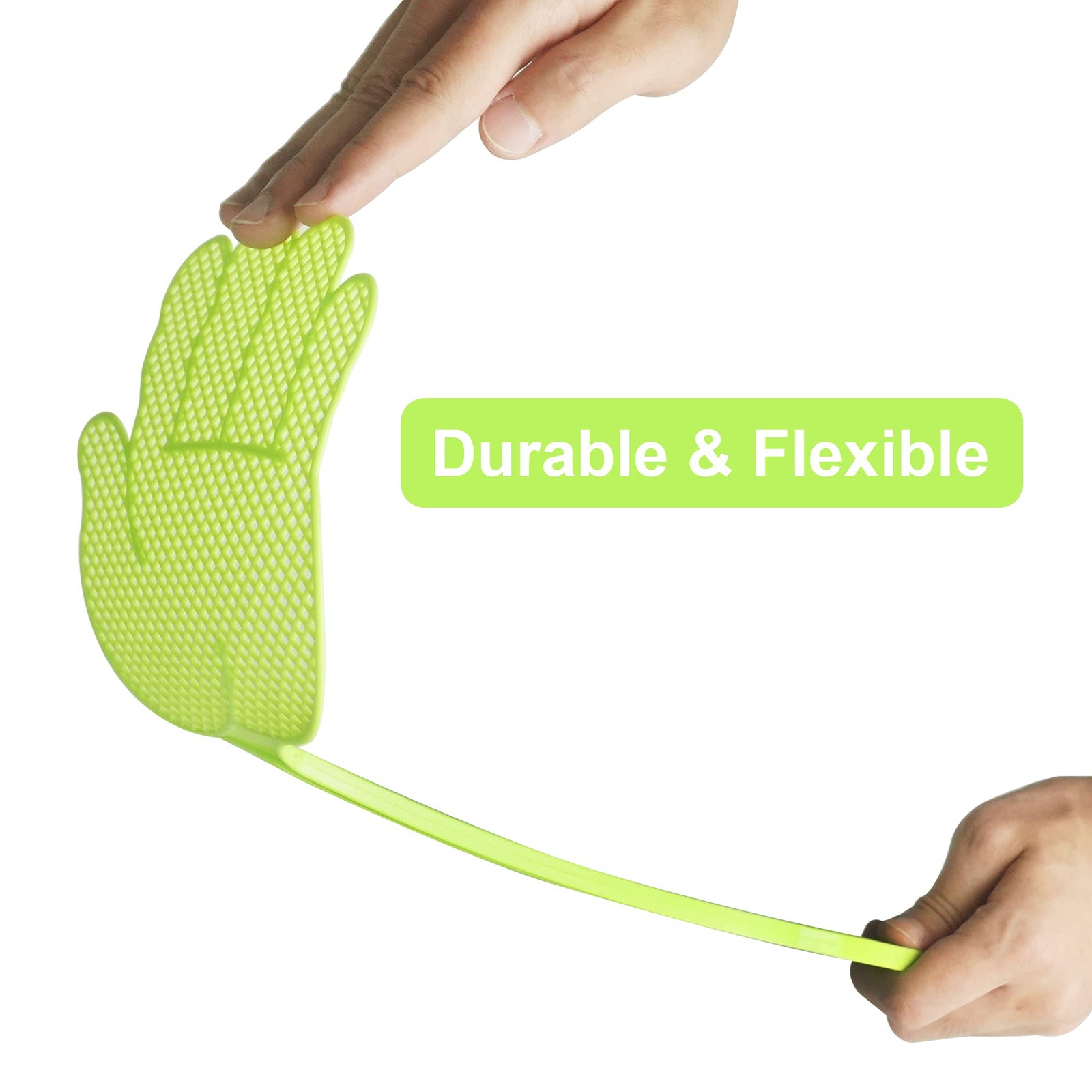 Fly Swatter – Funny Hand Shaped Fly Swatters – Durable -Colorful Manual Flysw…