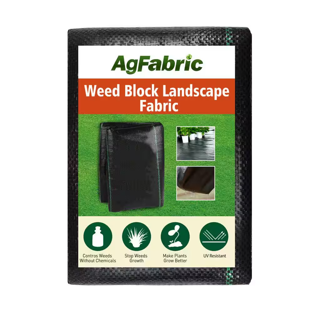 6 Ft. X 12 Ft. Heavy-Duty Polypropylene Ground Cover Weed Barrier Vegetable Rais
