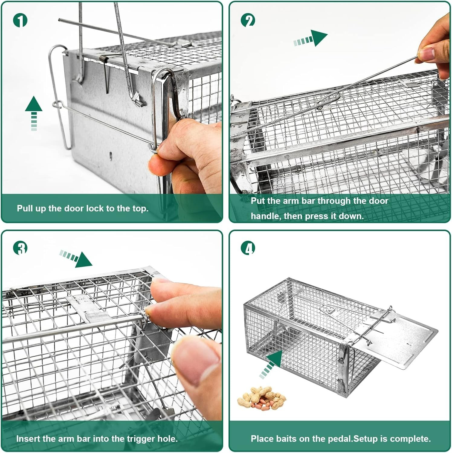 Rat Trap Mouse Traps Work for Indoor and Outdoor Small Rodent Animal-Mice Vol…