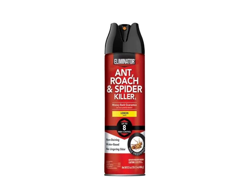 (2 Pack) Eliminator Indoor Ant, Roach & Spider Killer, Lemon Scent, 17.5 Ounces
