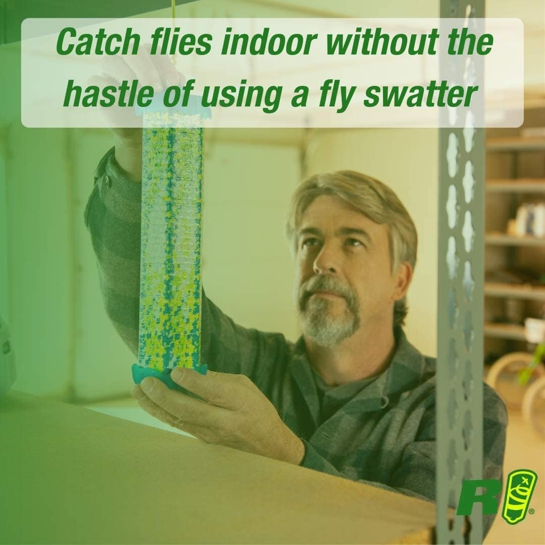 RESCUE Non-Toxic TrapStik Flies – Indoor Hanging Fly Trap 4 Pack