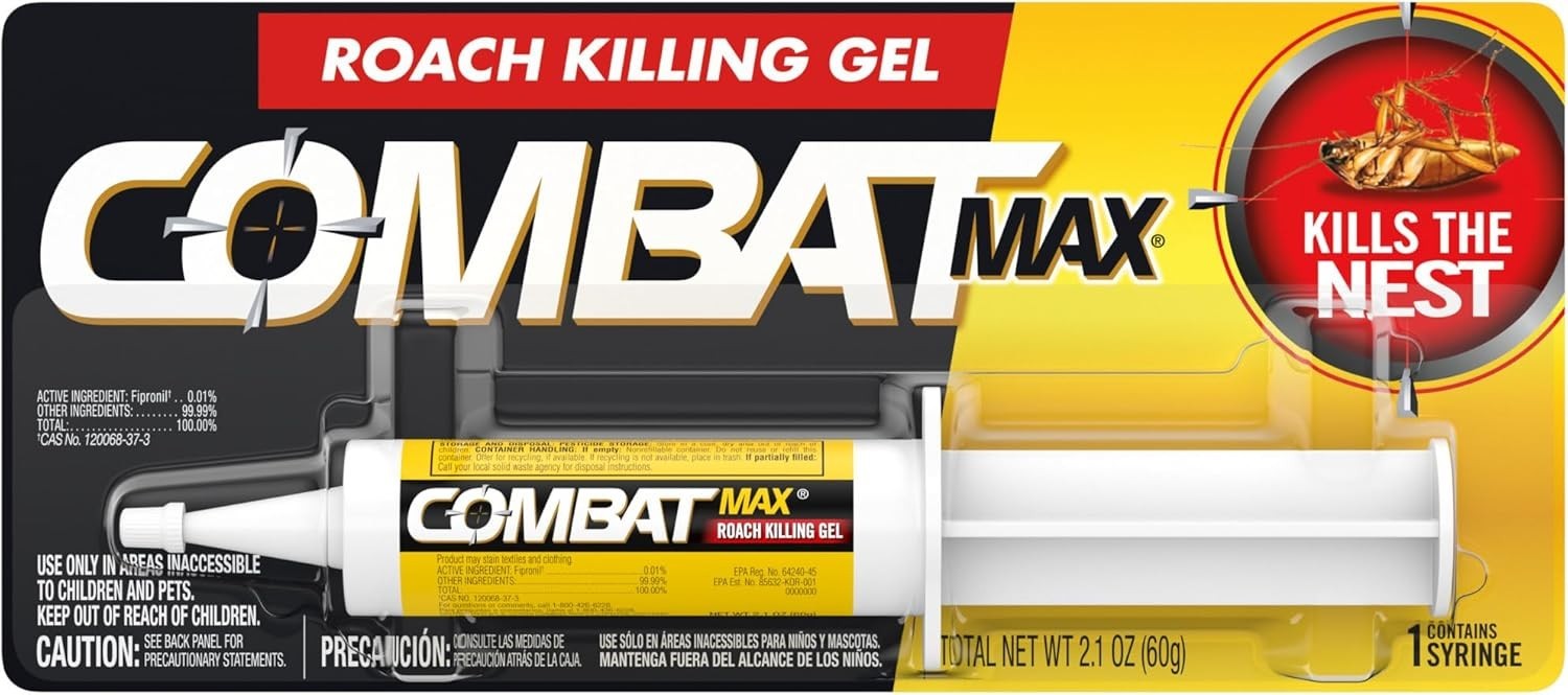 Combat Max Roach Killing Gel 2.1oz Indoor Outdoor Pest Control