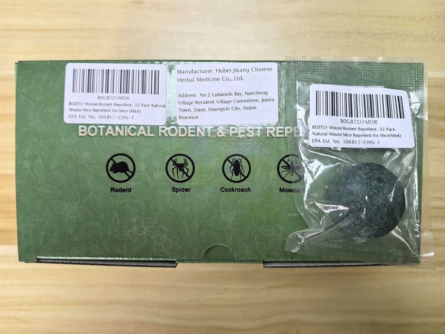 Mouse Rodent Repellent, 32 Pack Peppermint Oil to Repel Mice and Rats– Works for