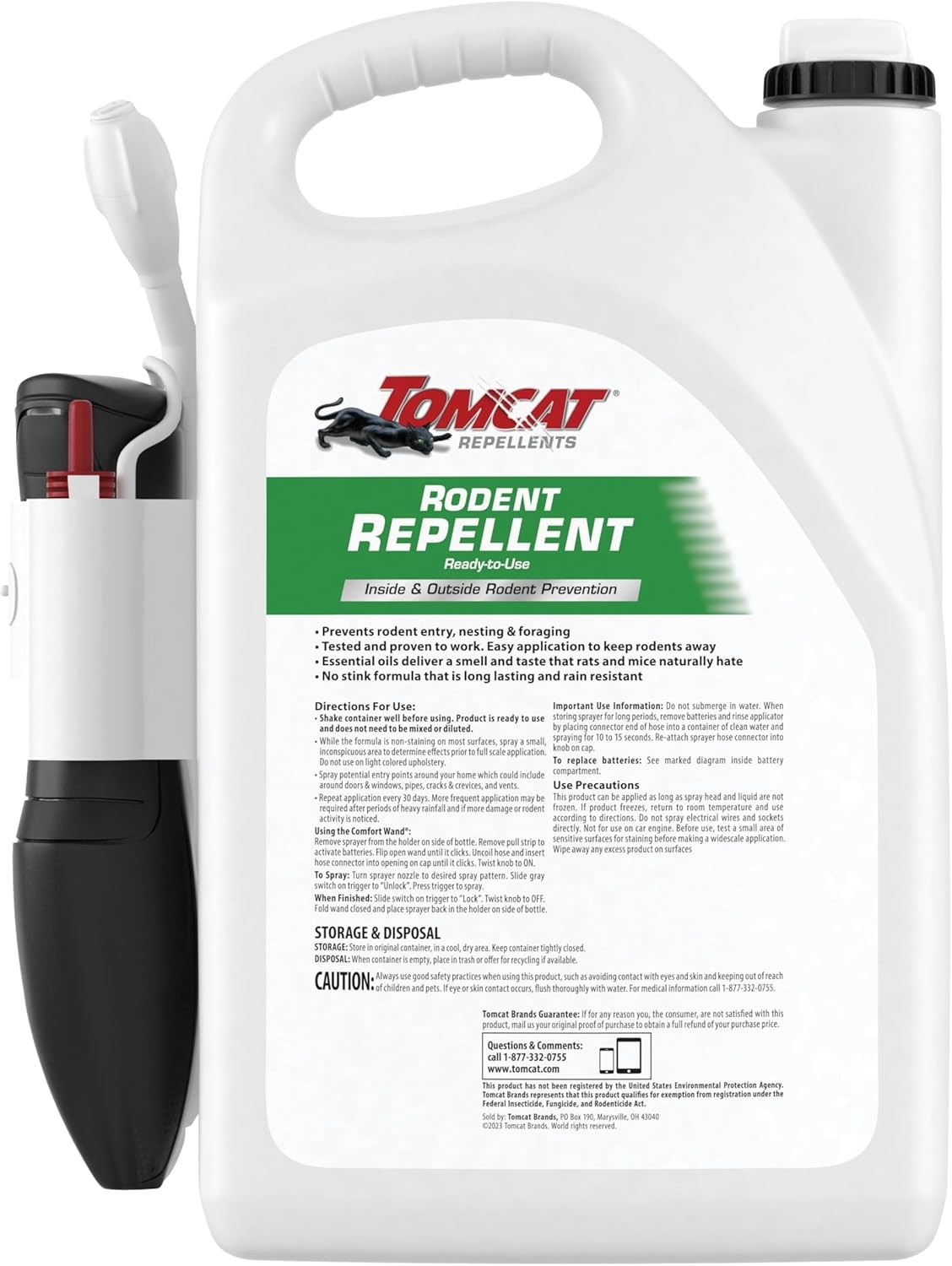 Repellents Rodent Repellent Ready-to-Use W/ Comfort Wand For Indoor & Outdoor