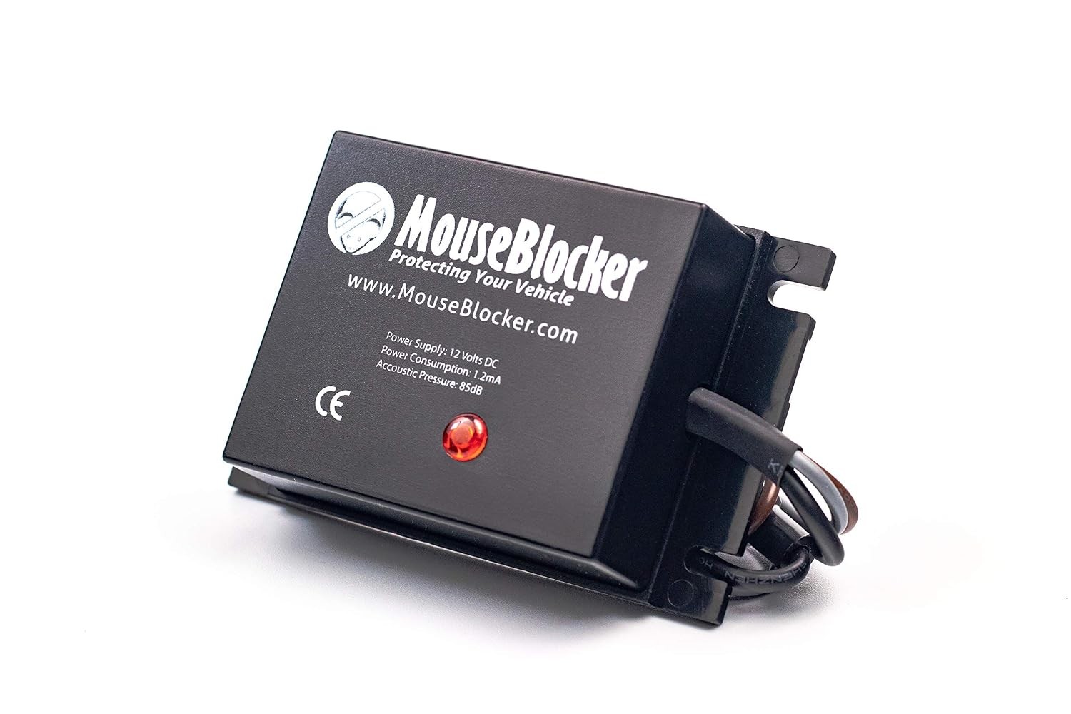 MouseBlocker 12V Ultrasonic Under Hood Mouse and Rodent Deterrent for Your Vehic