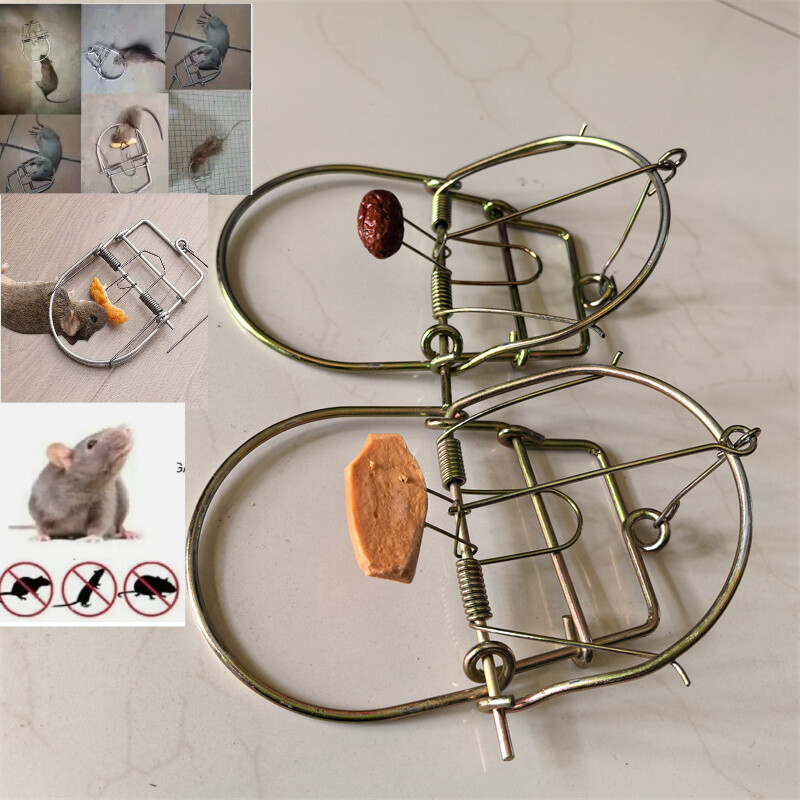 2Pcs Mouse Trap Rat Trap Rodent Trap Live Catch Cage, Easy to Set Up and Reuse
