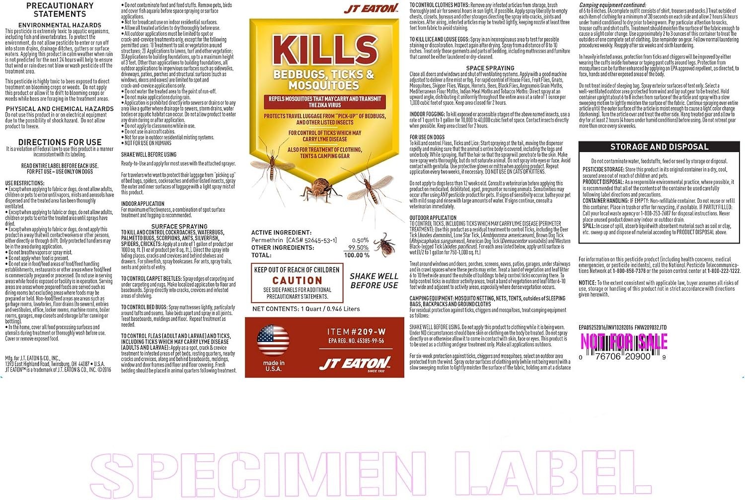 Water-Based Pest Killer Spray – 2Qt, 2-Pack