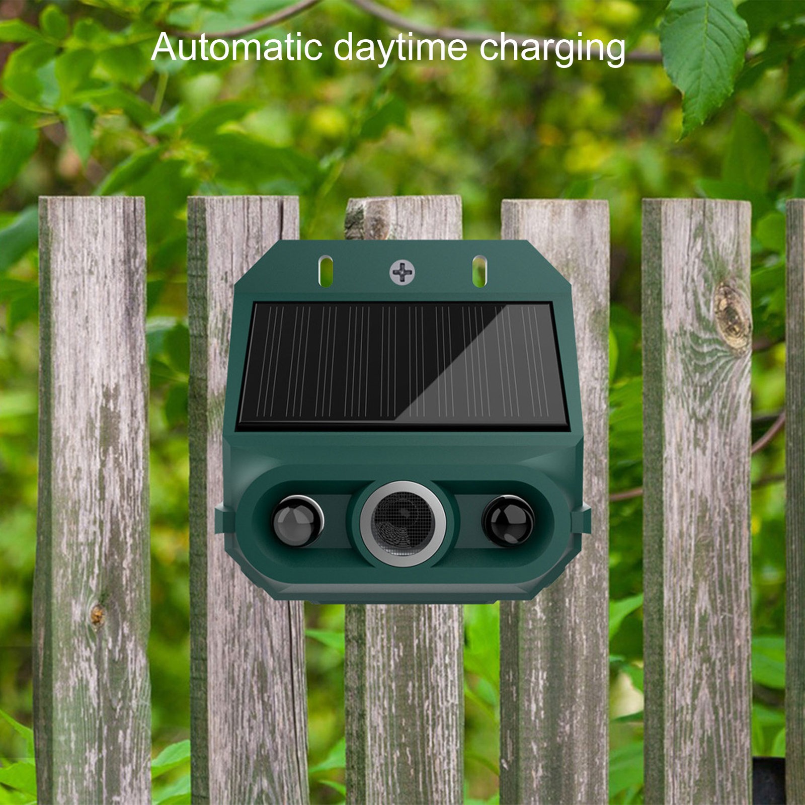 2Pcs Animal Repeller Ultrasonic Solar Power Motion Sensor Deterrents Pest Dogs