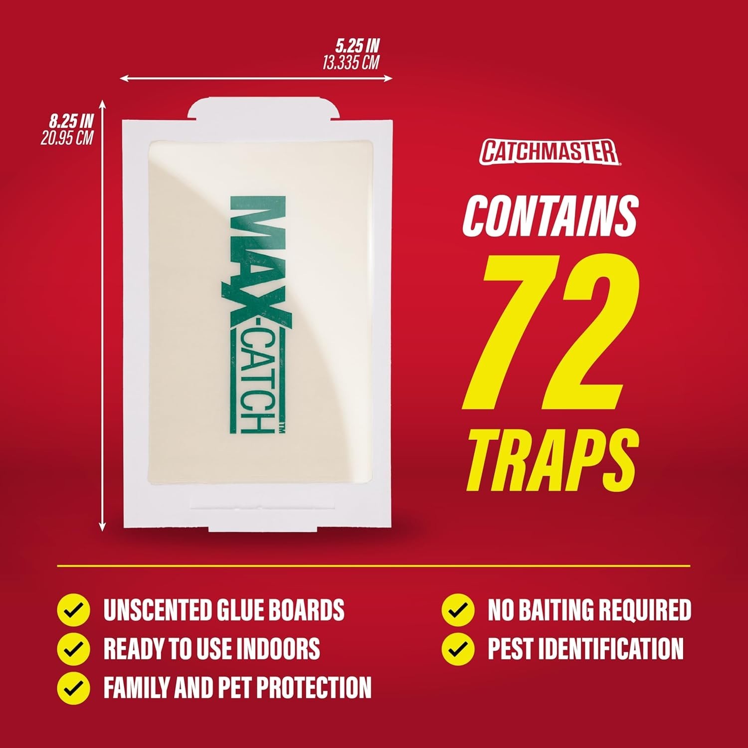 Sticky Pest Control Adhesive Tray 72-Pack