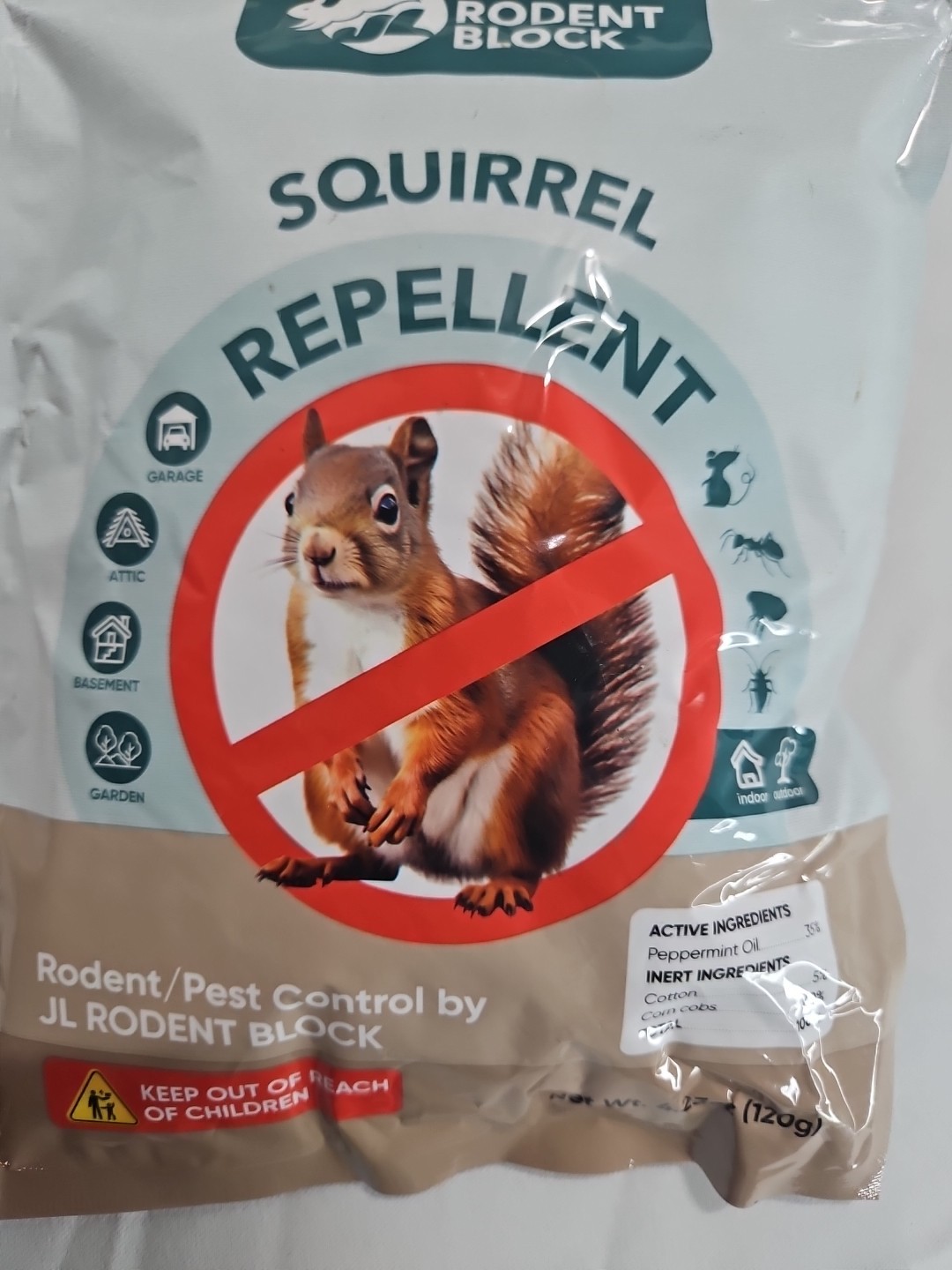 New Rodent Block Pouch 6 Pack Pest Repellent All Natural Ingredients Per Safe