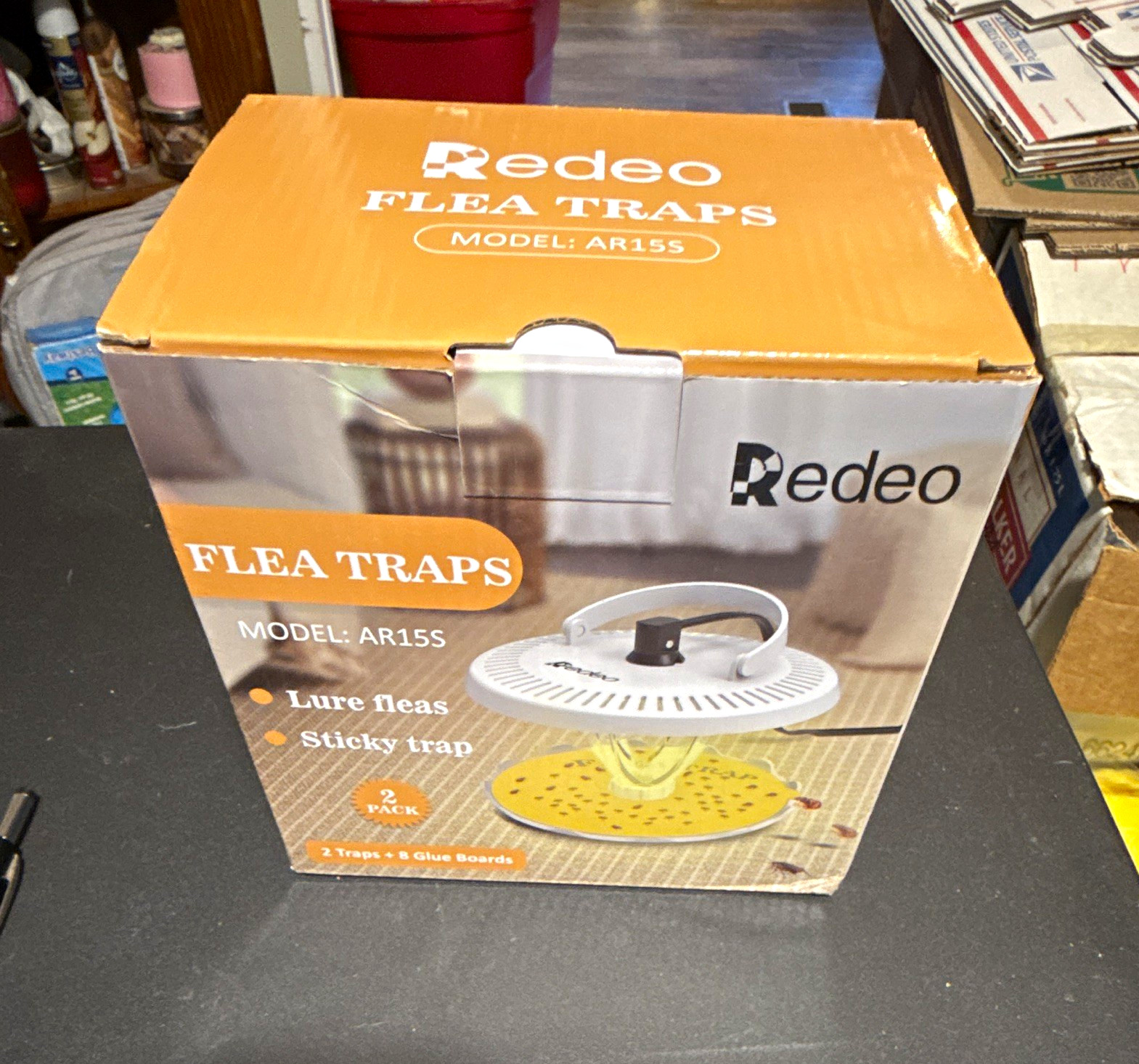 Redeo Plug-In Flea Trap AR15S Sticky Trap 2 Pack AC110V 7W Modern