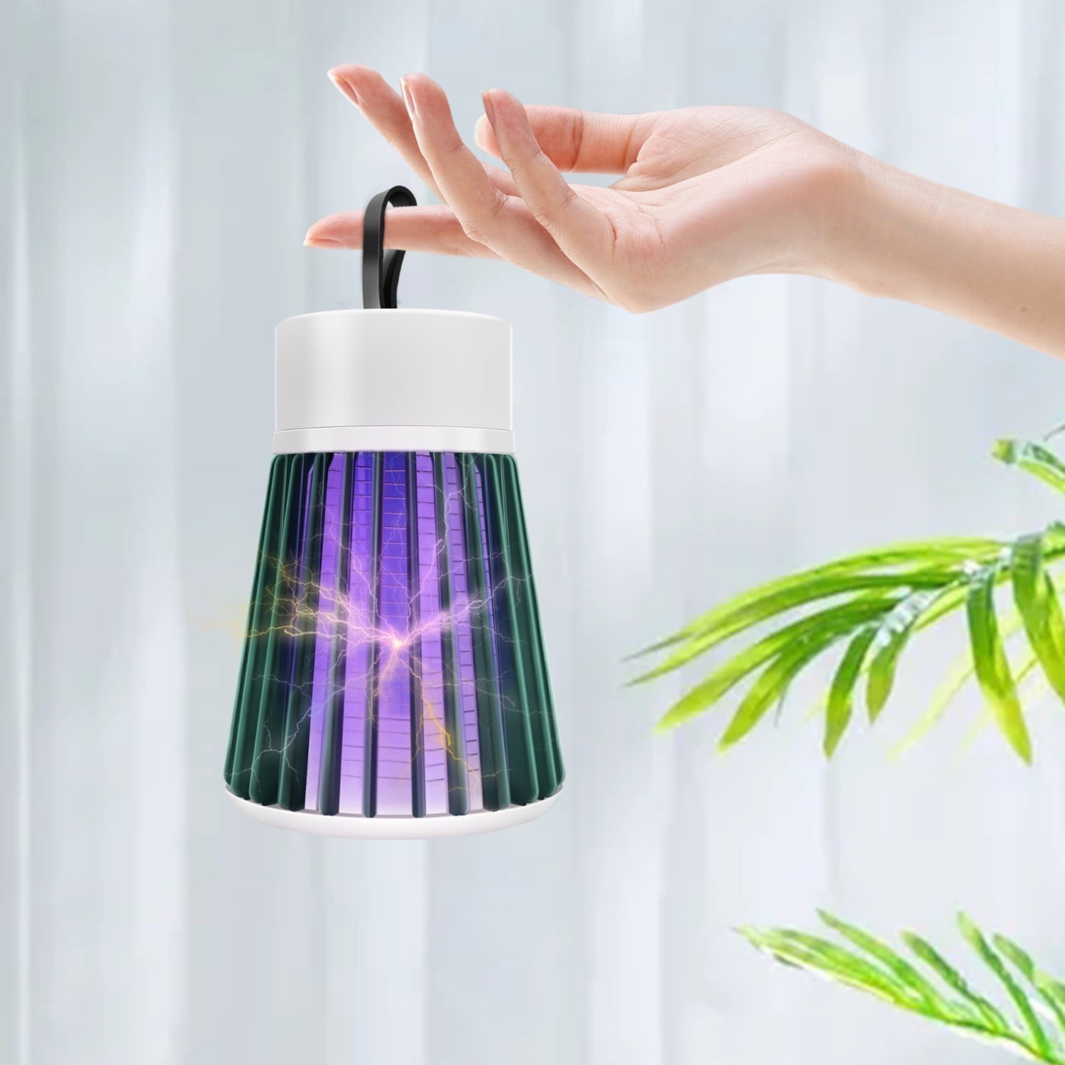 Bug Zapper Indoor Outdoor Electric Insert Killer Fly Mosquito Trap Light, White