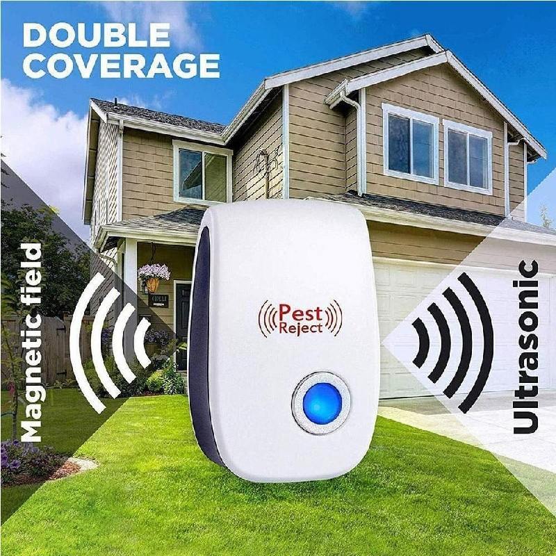 6~10x Ultrasonic Pest Reject Home Control Electronic Repellent Rat Mice Repeller