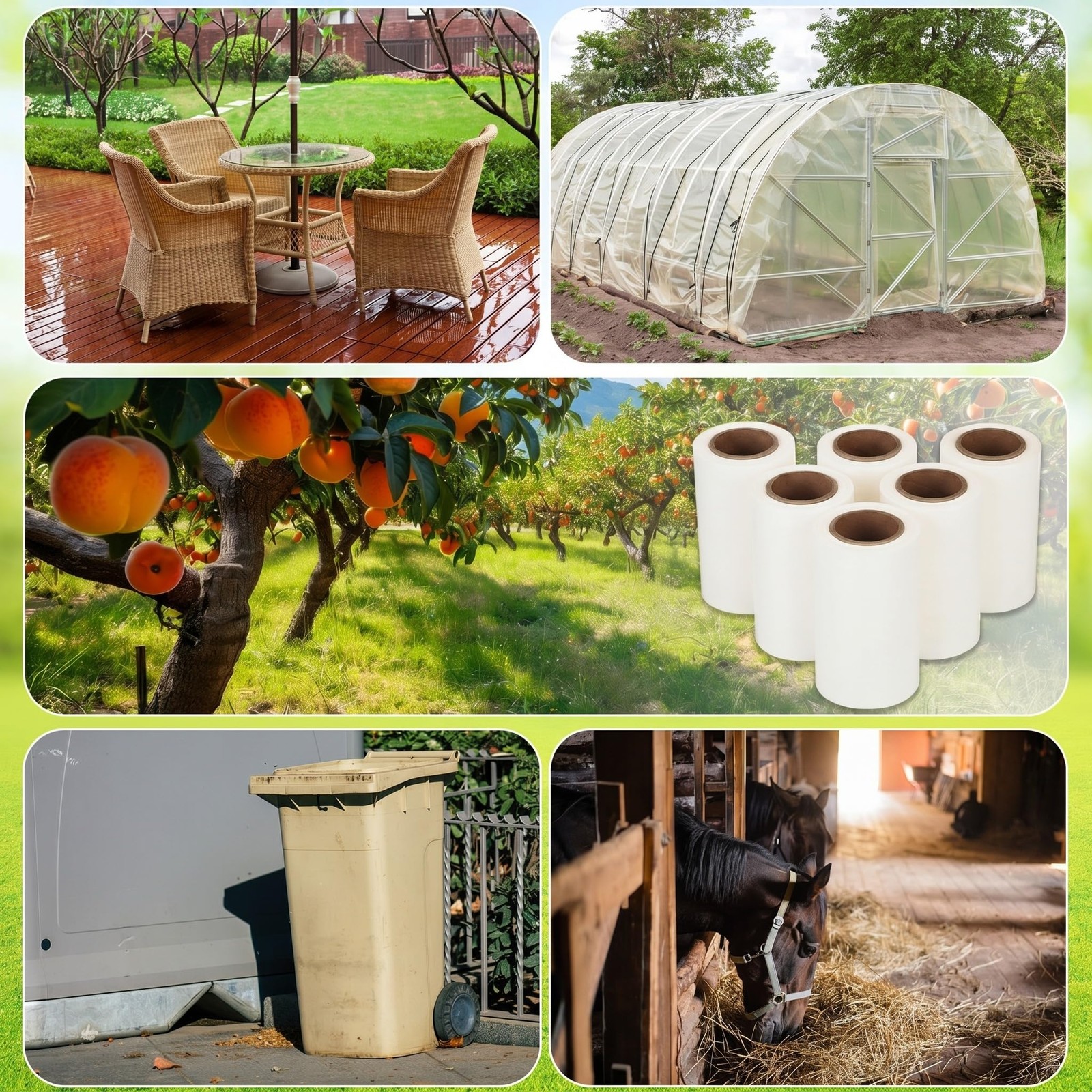 6 Rolls Spotted Lantern Fly Traps Ant Insect Barrier, 30 ft Each, Outdoor Fly…
