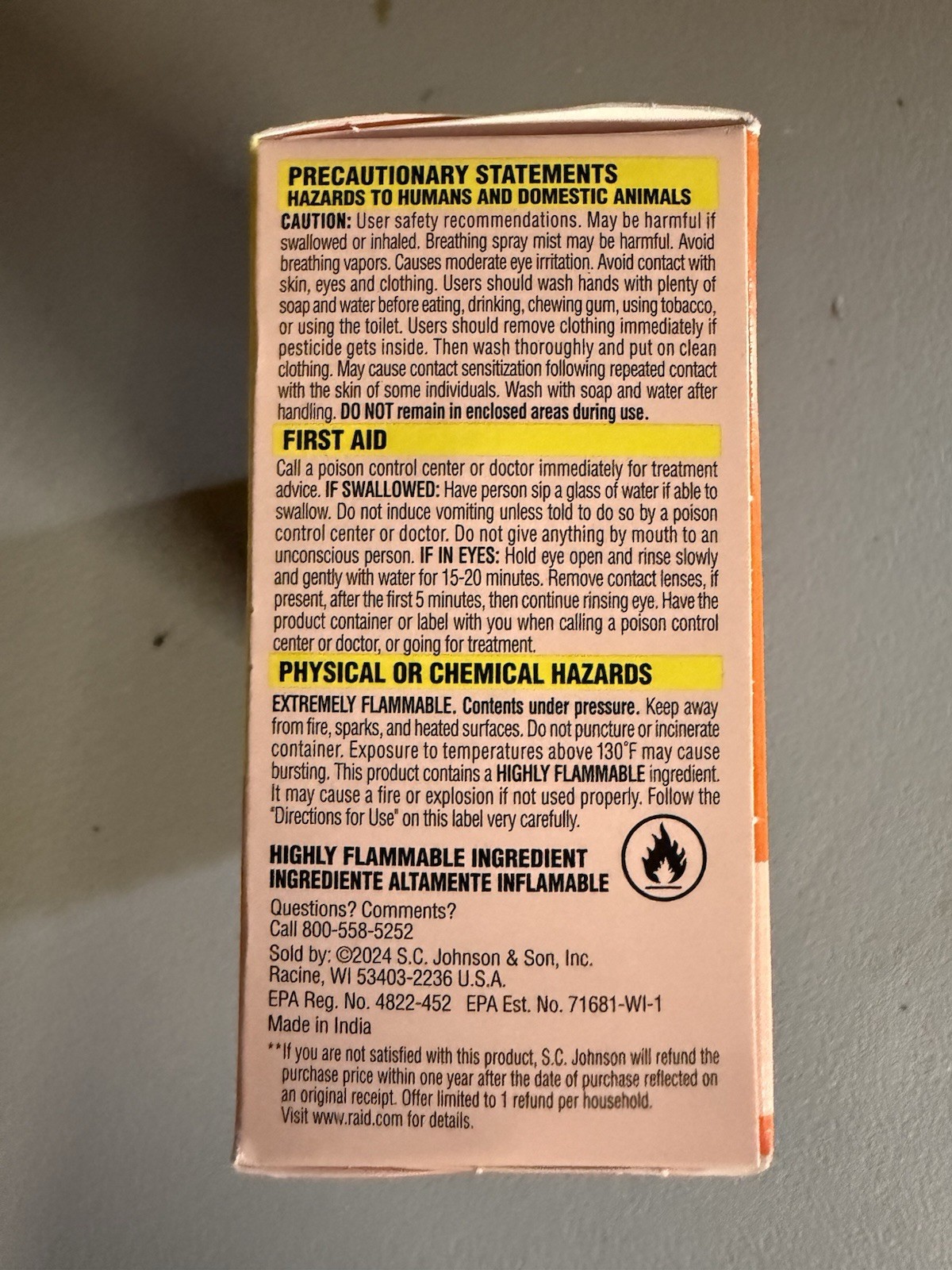 Raid® Concentrated Deep Reach Pest Killer, Fogger for Roaches 1.5 fl oz, 4 Cans
