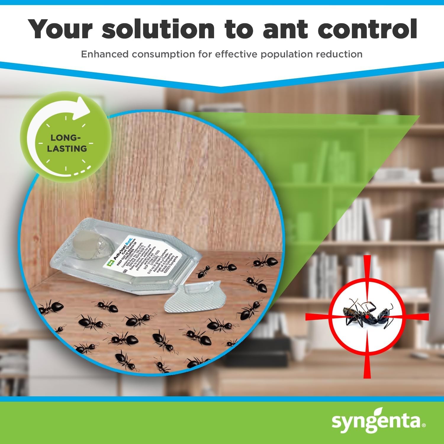 Syngenta Advion Ant Gel Station Insecticide Indoor Outdoor Ant Bait 3 Stations