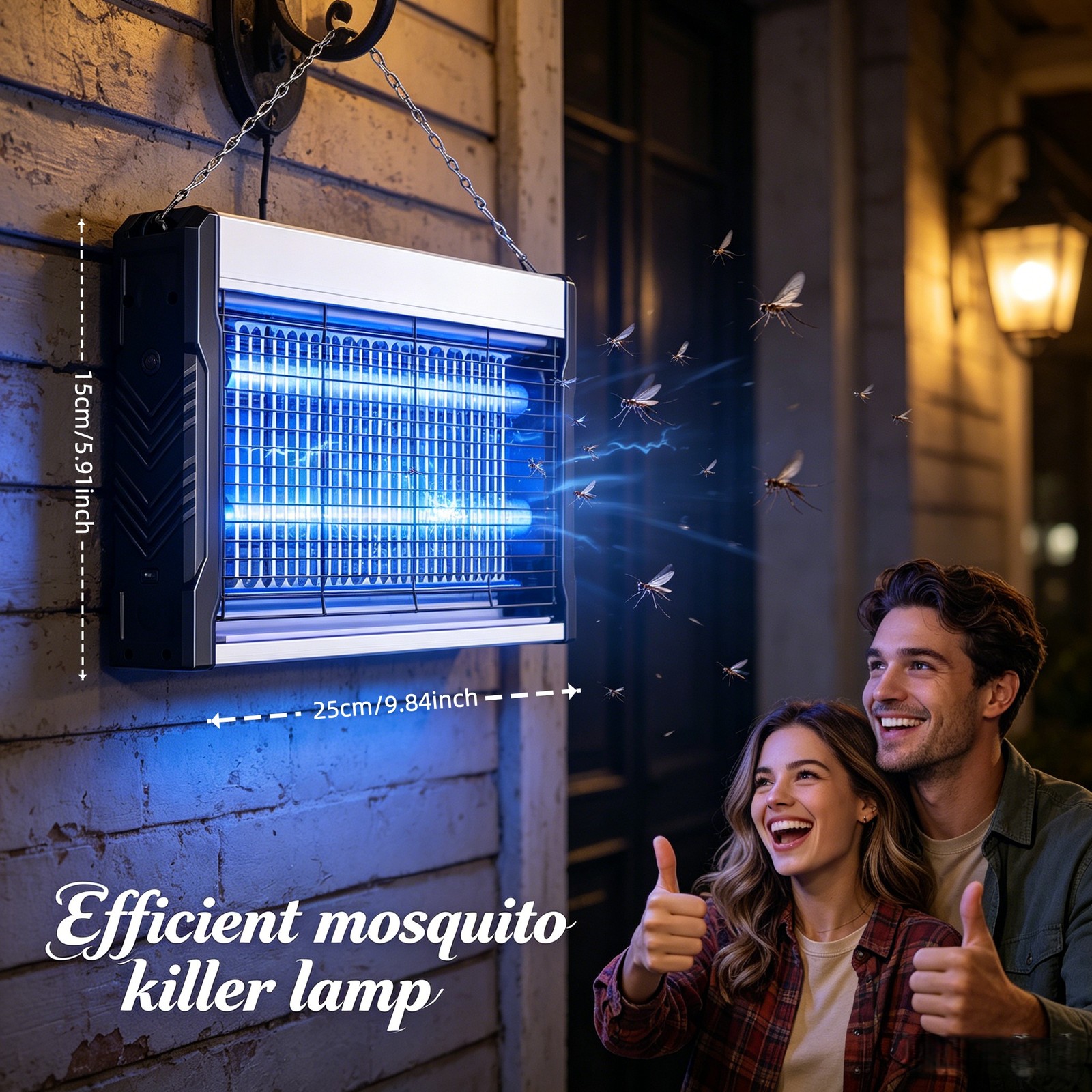 3000V upgraded mosquito killer lamp,without battery, effectively kill mosquitoes