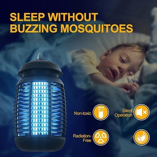 Electric Bug Zapper Mosquito Killer 4200V UV Light Fly Trap Indoor Outdoor US