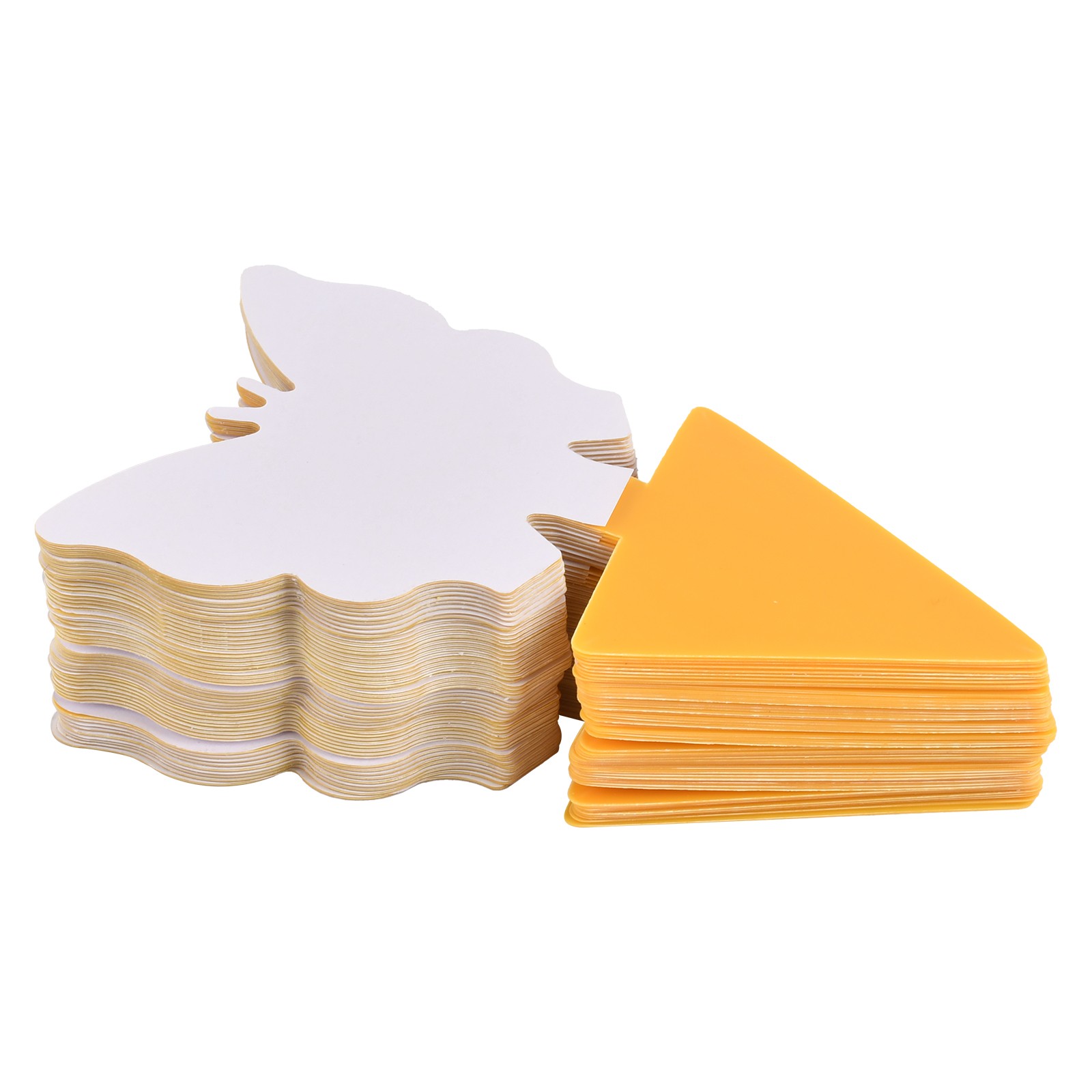 50X Yellow Sticky Fruit Fly Traps Fungus Gnat Killer Trap Use for Indoor Outdoor