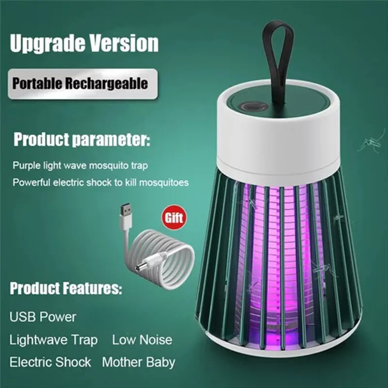 Electric Mosquito Insect Killer LED Light Fly Bug Zapper Trap Pest Control Lamp