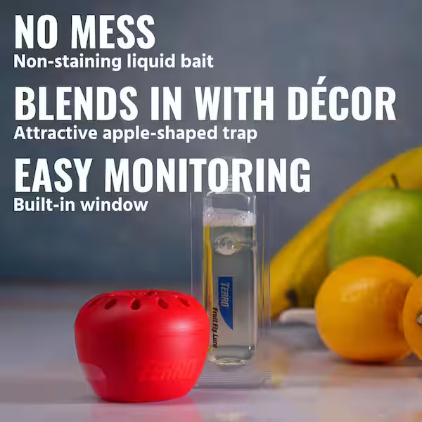 Indoor Fruit Fly Trap, (2-count) , Terro Traps, In Built With Window Sinks 2Pack